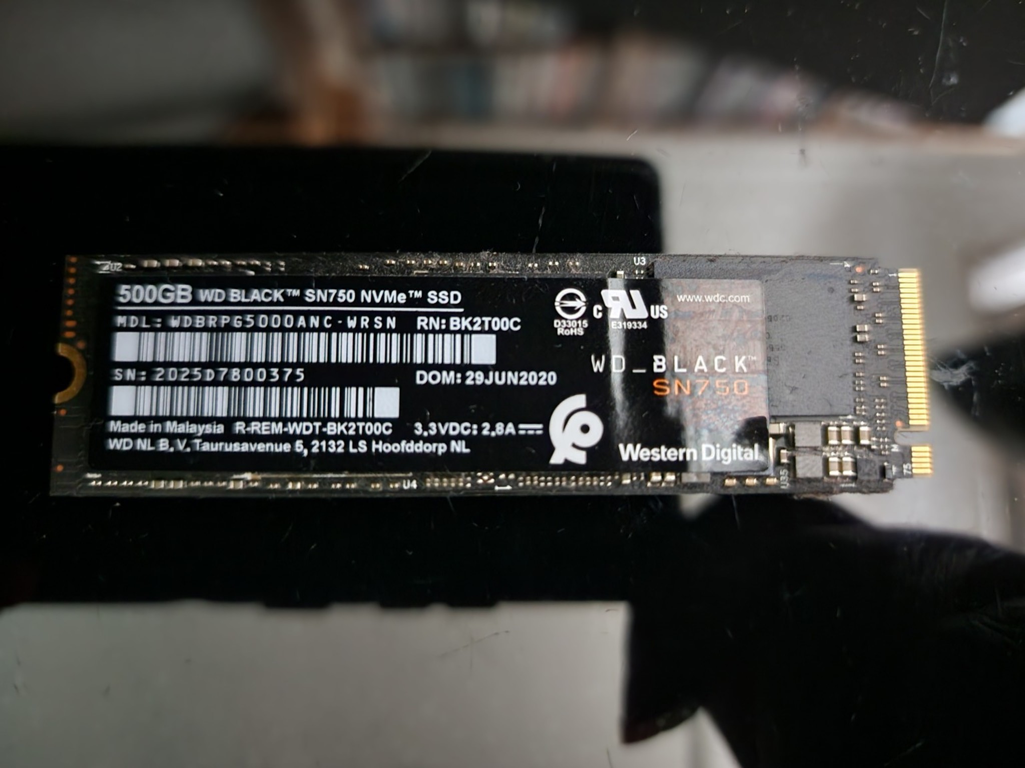 Western Digital WD Black SN750 500GB NVMe SSD