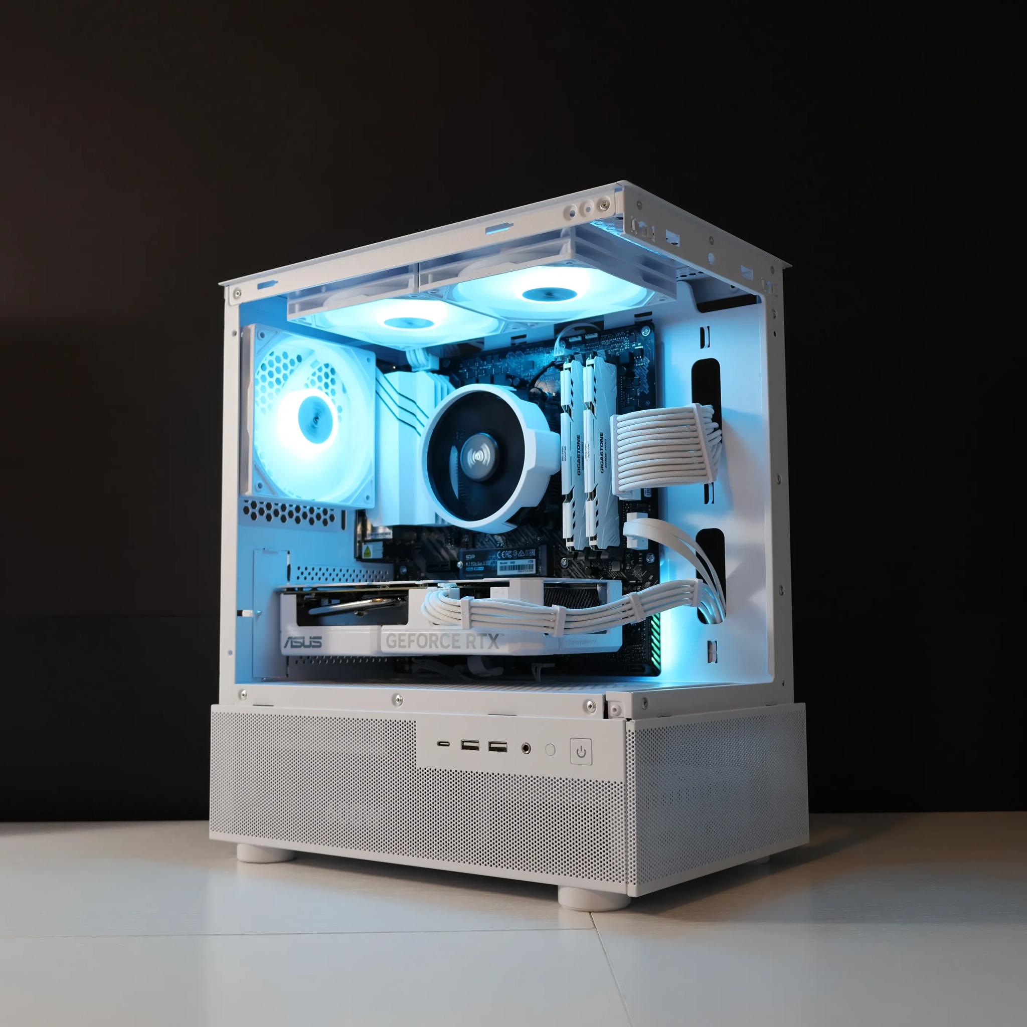 🧊FROSTED🧊 Gaming PC | AMD Ryzen 5 5500 | 32GB | RTX 4060 | 1TB SSD | Win11 PRO | Wi-Fi