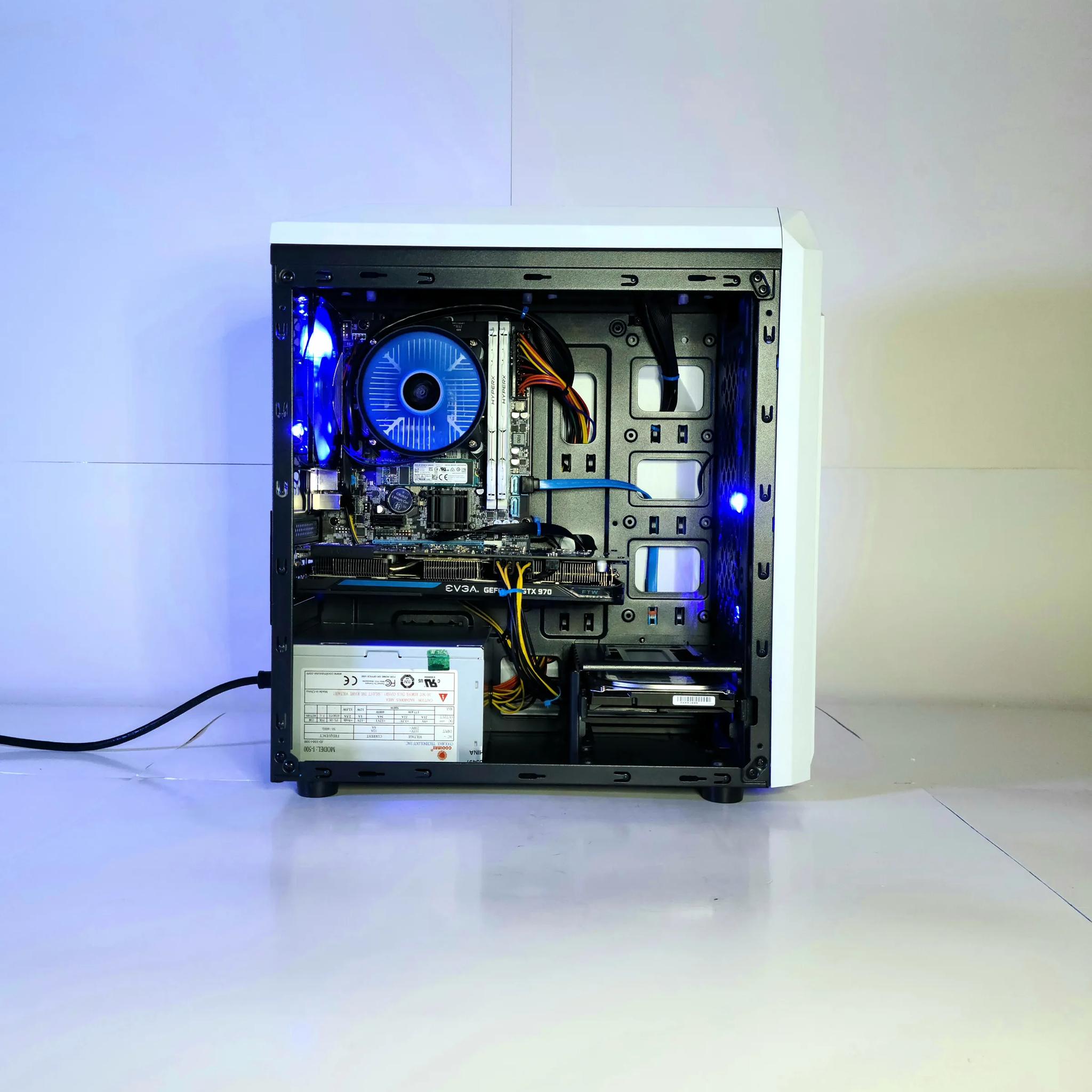 WTX7 Gaming PC Custom i5 Windows 10 Pro GTX 970 800GB Desktop Powerstation