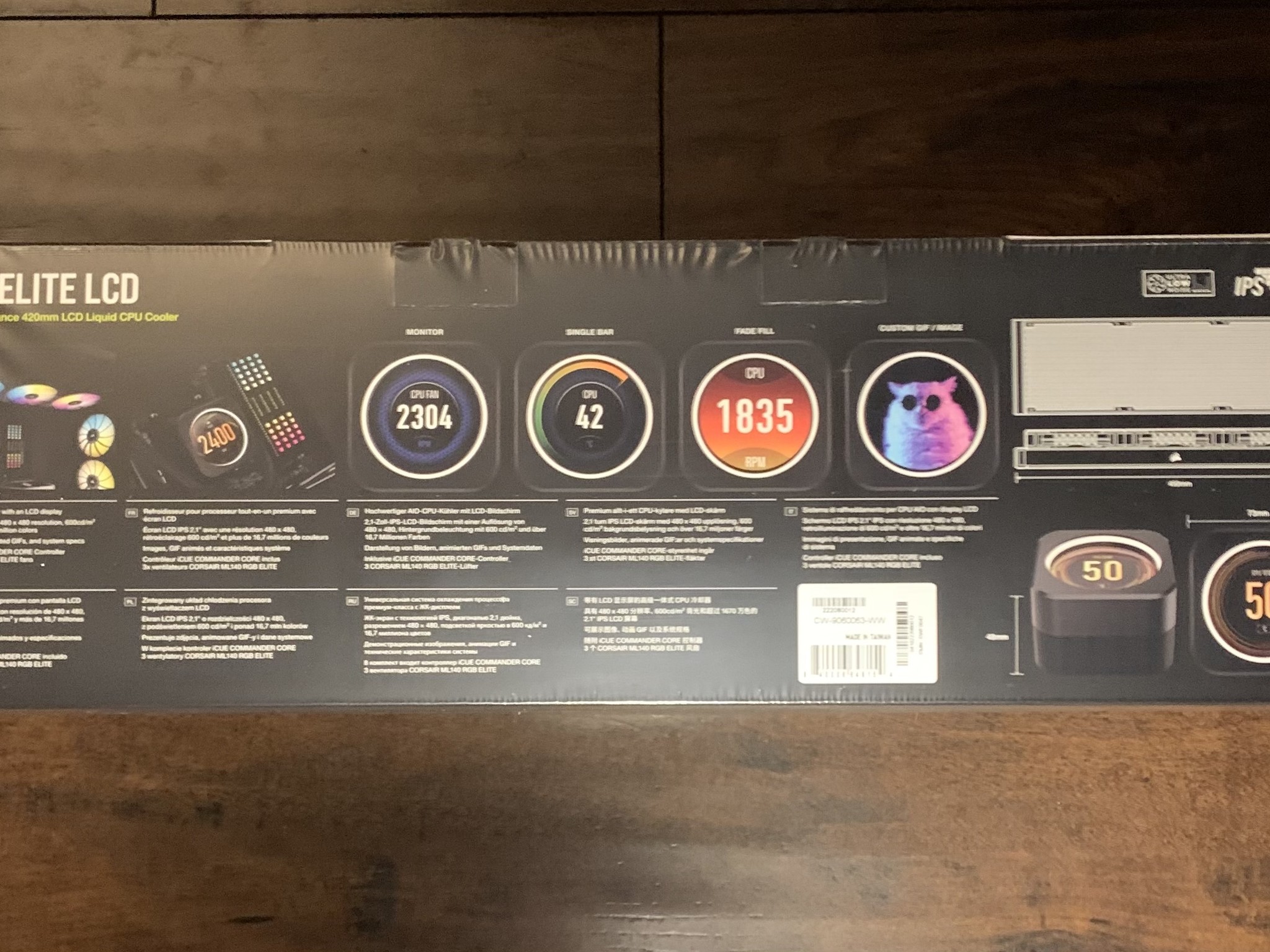 Corsair iCUE H170i Elite LCD Display Liquid CPU Cooler (CW-9060063-WW)