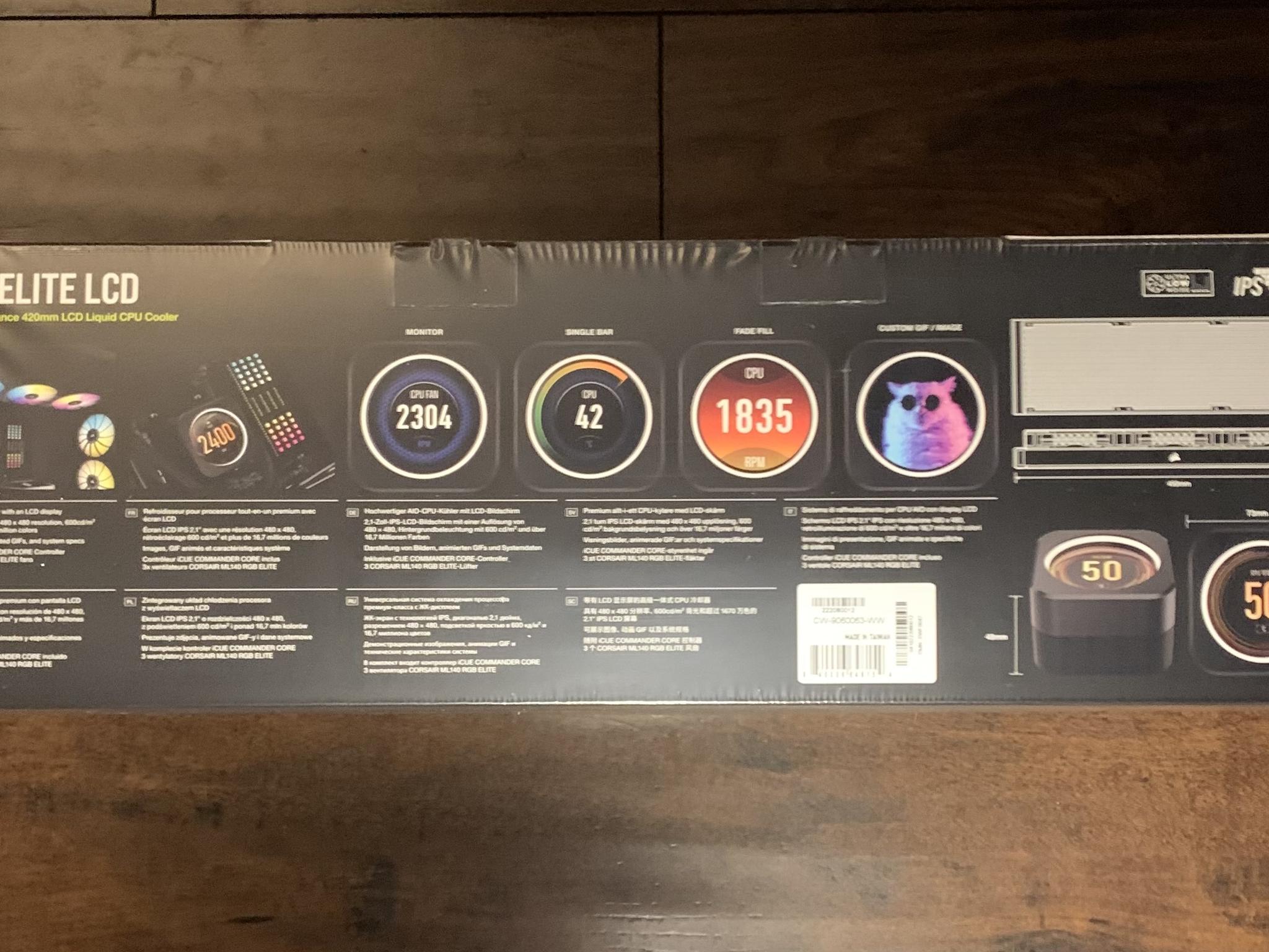 Corsair iCUE H170i Elite LCD Display Liquid CPU Cooler (CW-9060063-WW)