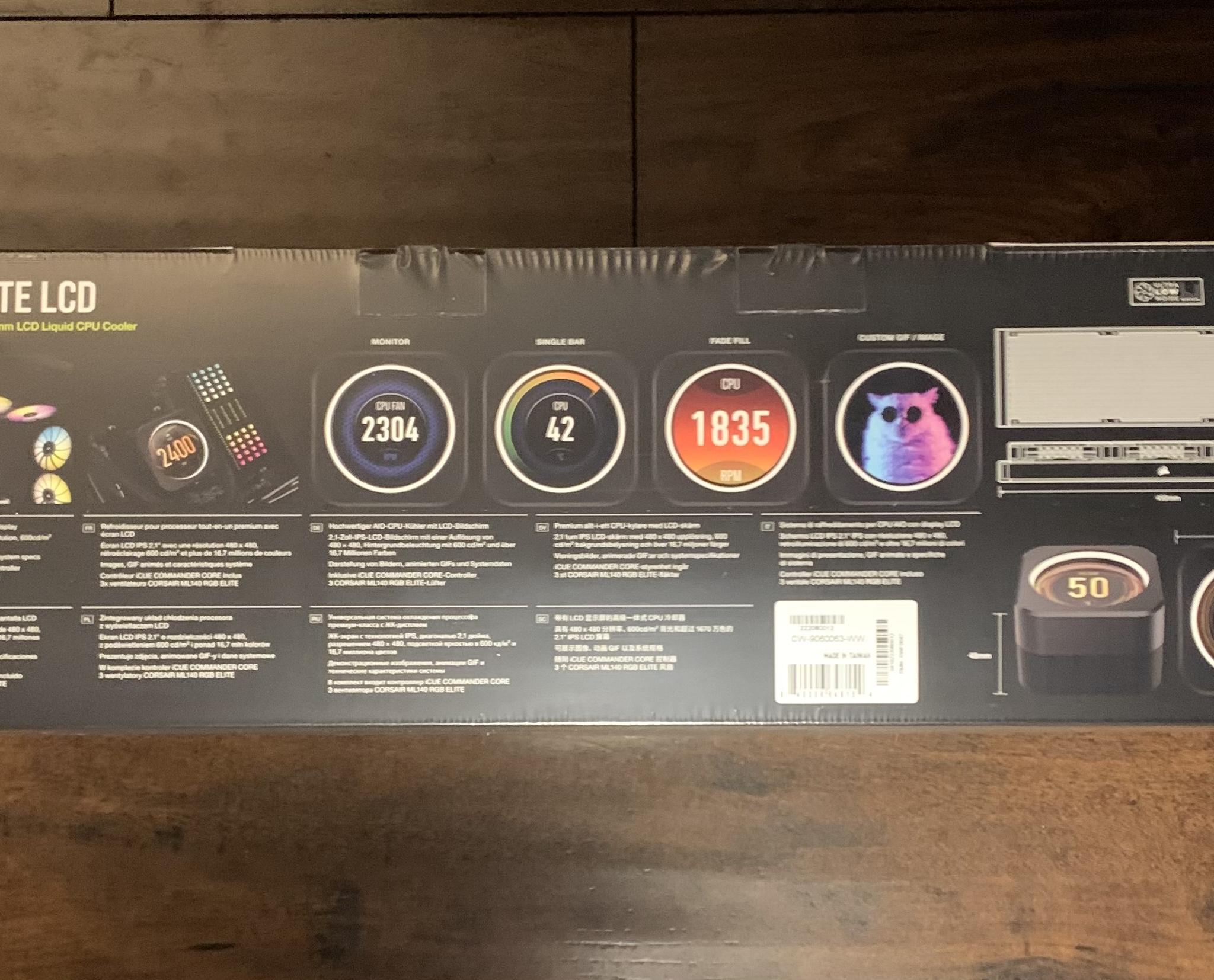 Corsair iCUE H170i Elite LCD Display Liquid CPU Cooler (CW-9060063-WW)