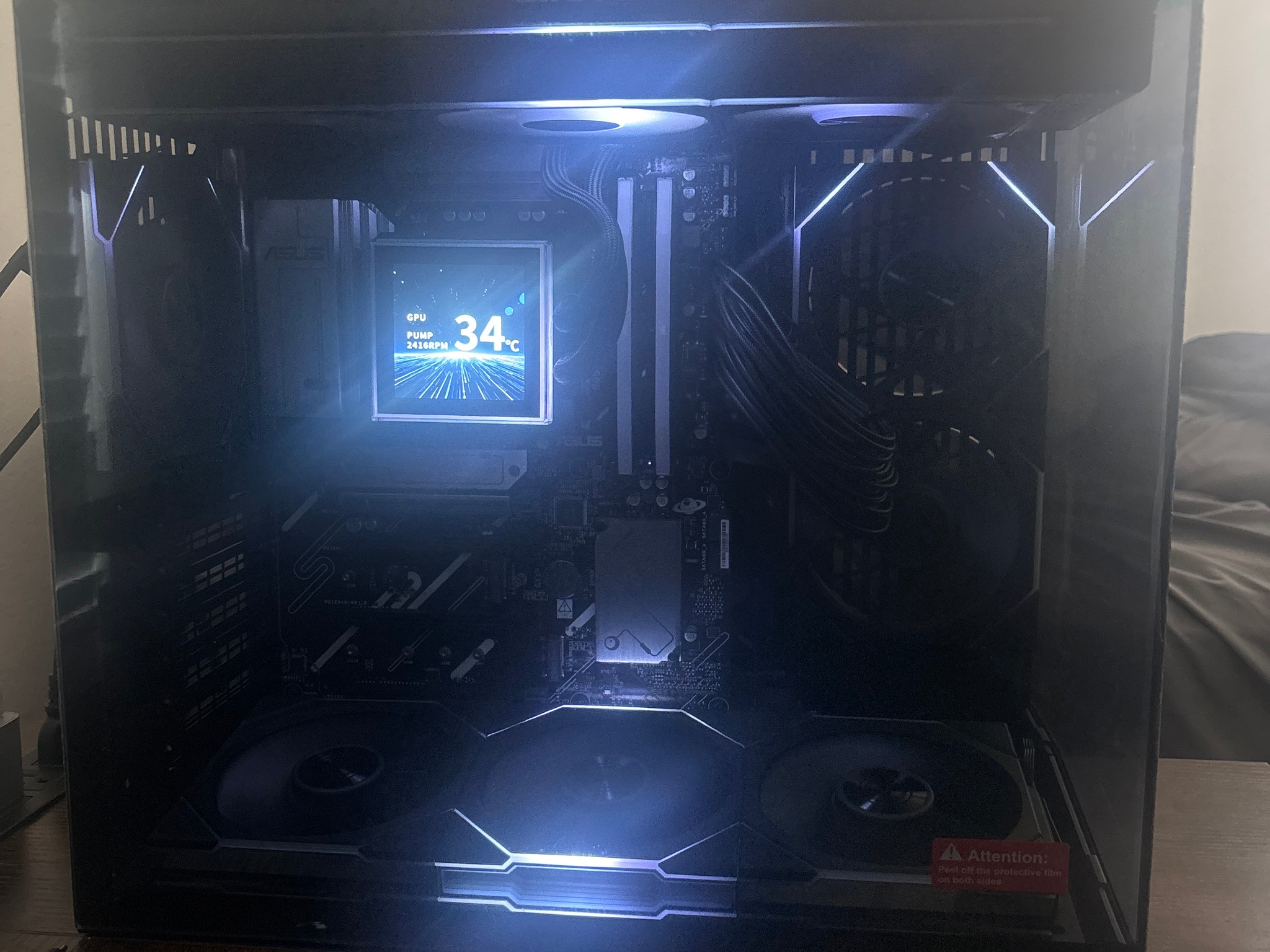Lian Li Black Used Case Fans AIO Combo