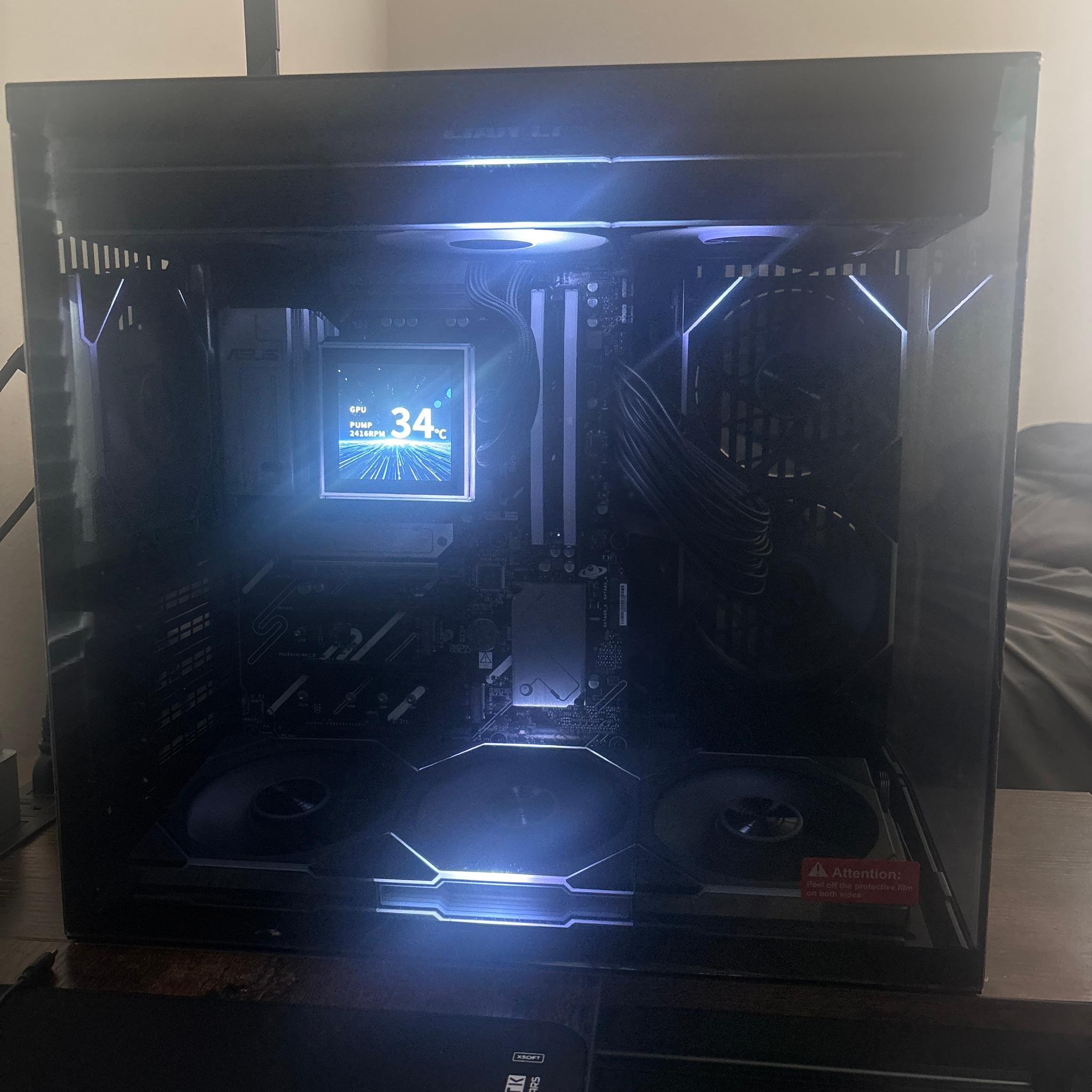Lian Li Black Used Case Fans AIO Combo