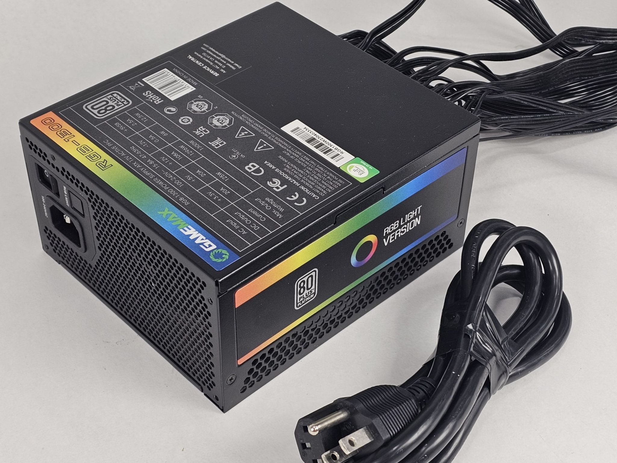 1300 Watt PSU GameMax RGB-1300 Power Supply