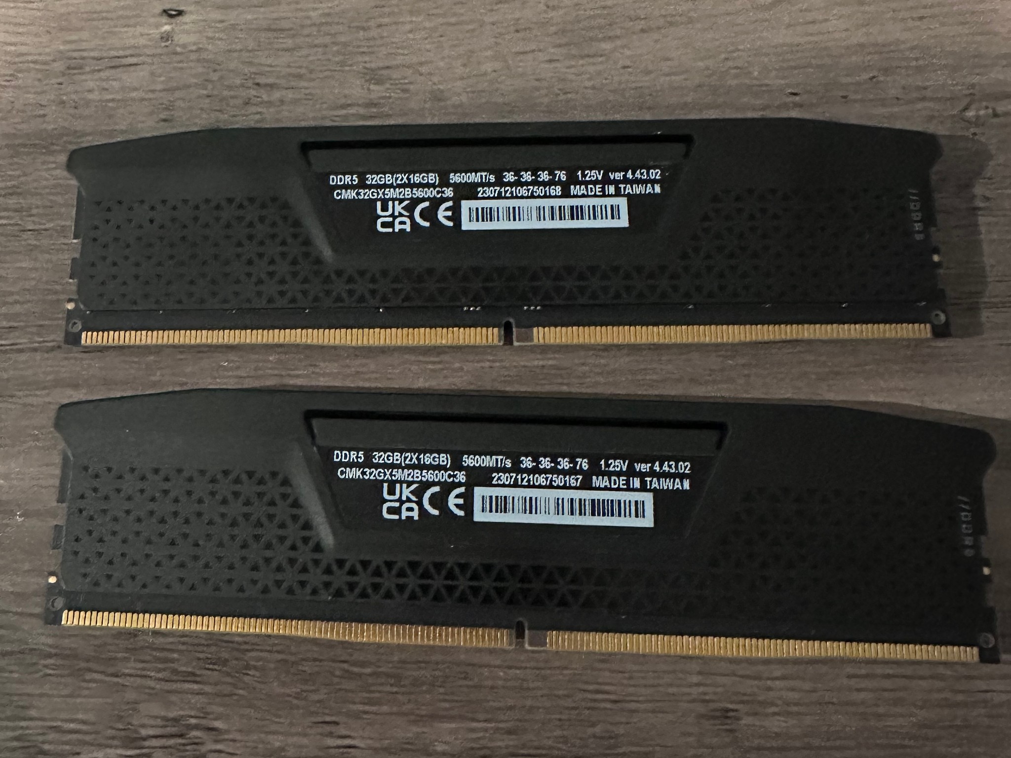 Corsair Vengeance DDR5 32GB (2x16) 5600 MT/s