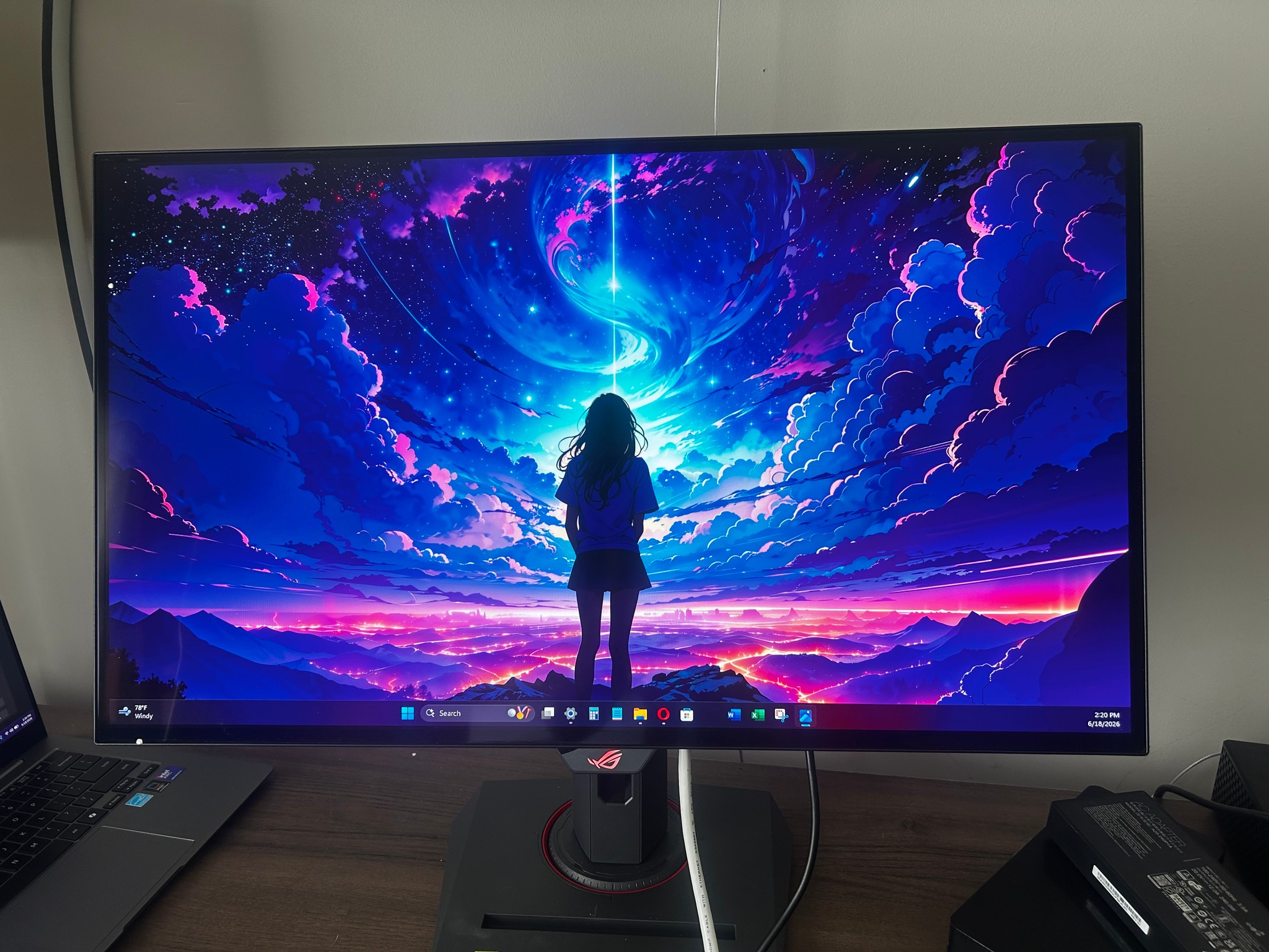 New ASUS ROG Strix OLED 26.5" 2K (240hz) (2560 x 1440) Gaming Monitor (0 HOURS USED)