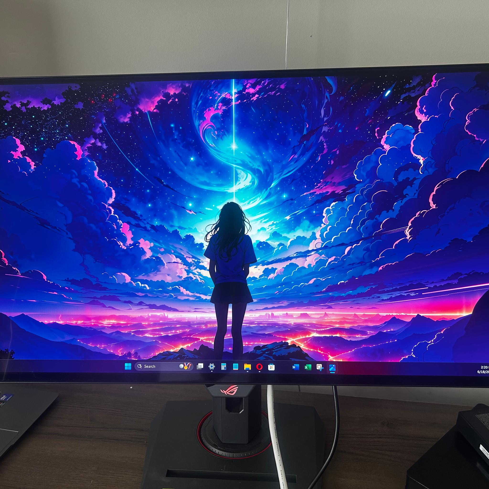 New ASUS ROG Strix OLED 26.5" 2K (240hz) (2560 x 1440) Gaming Monitor (0 HOURS USED)