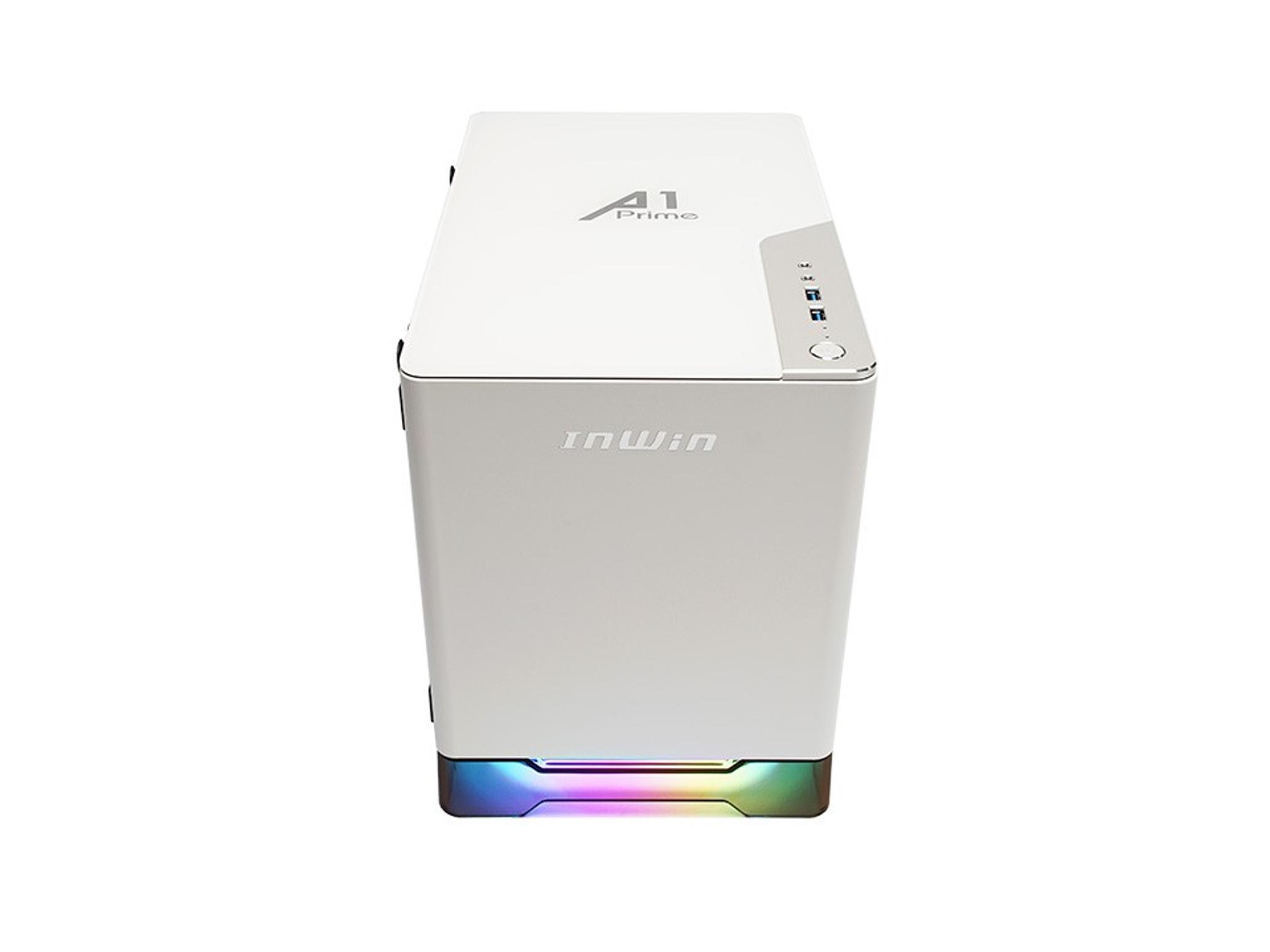 InWin A1 PRIME WHITE Mini-ITX Tower built in 750w 80+ Gold ATX PSU Computer Case