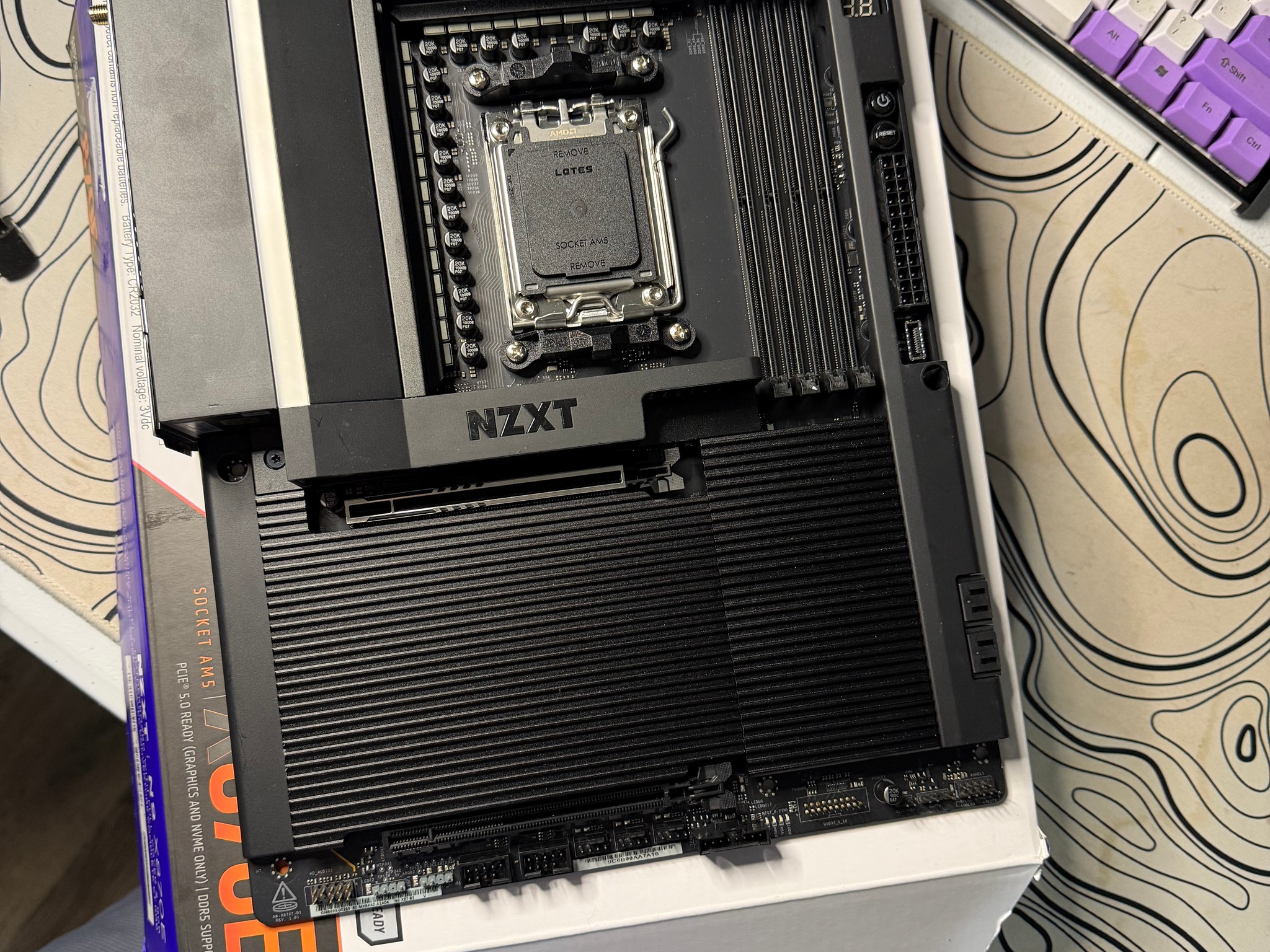 NZXT N9 X870E ATX GAMING WIFI 7 MOTHERBOARD RGB OPEN BOX  BLACK