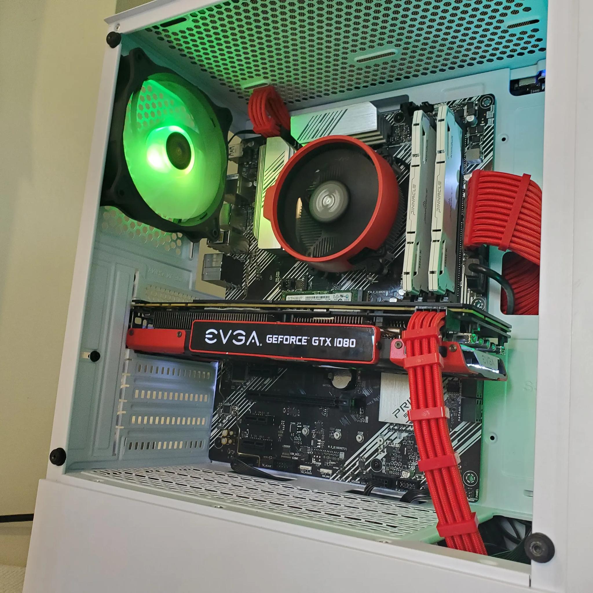 Red Ryzen 5 / GTX 1080 build