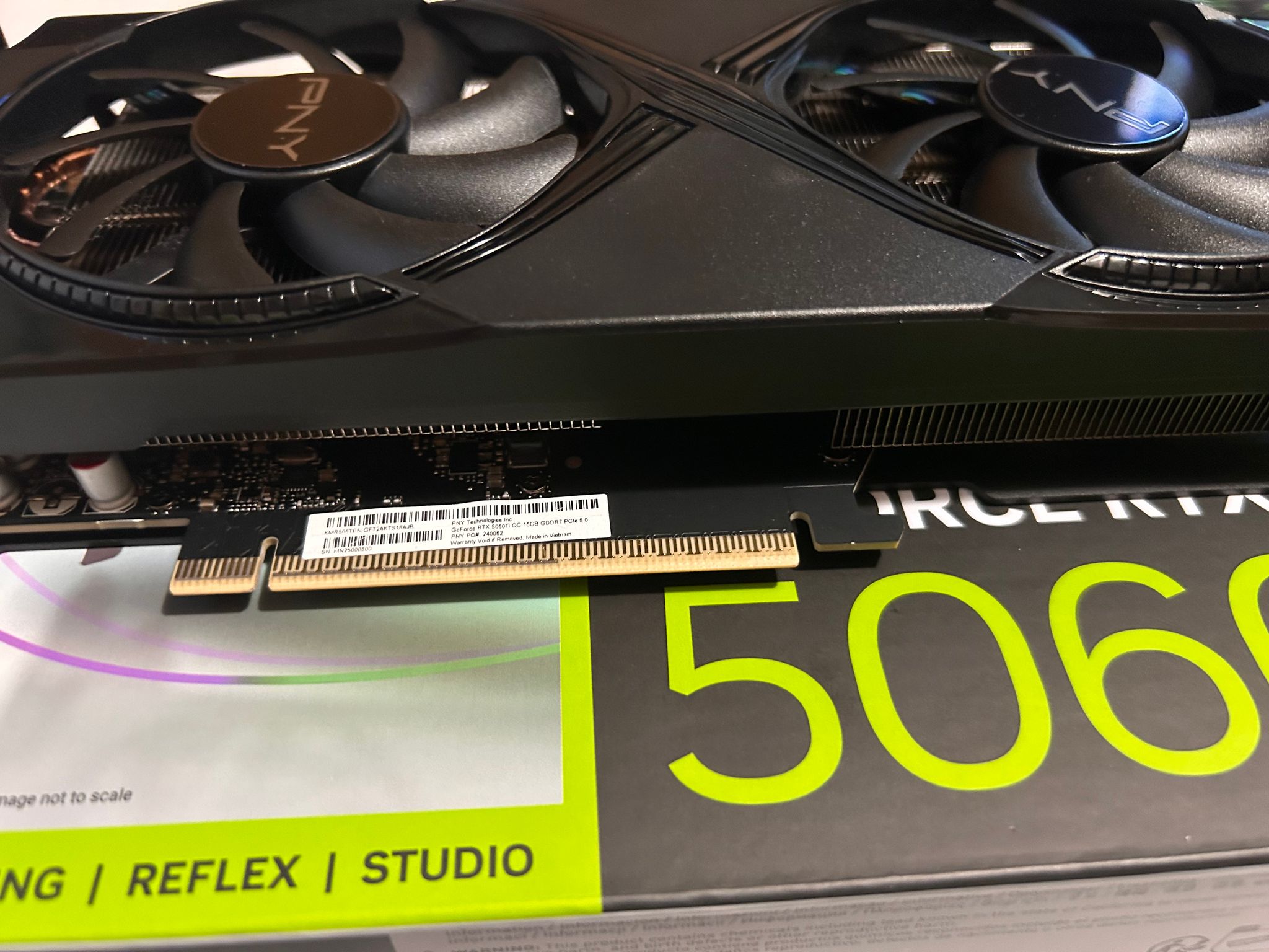 PNY GeForce RTX 5060 TI Overclocked 16 GB GDDR7