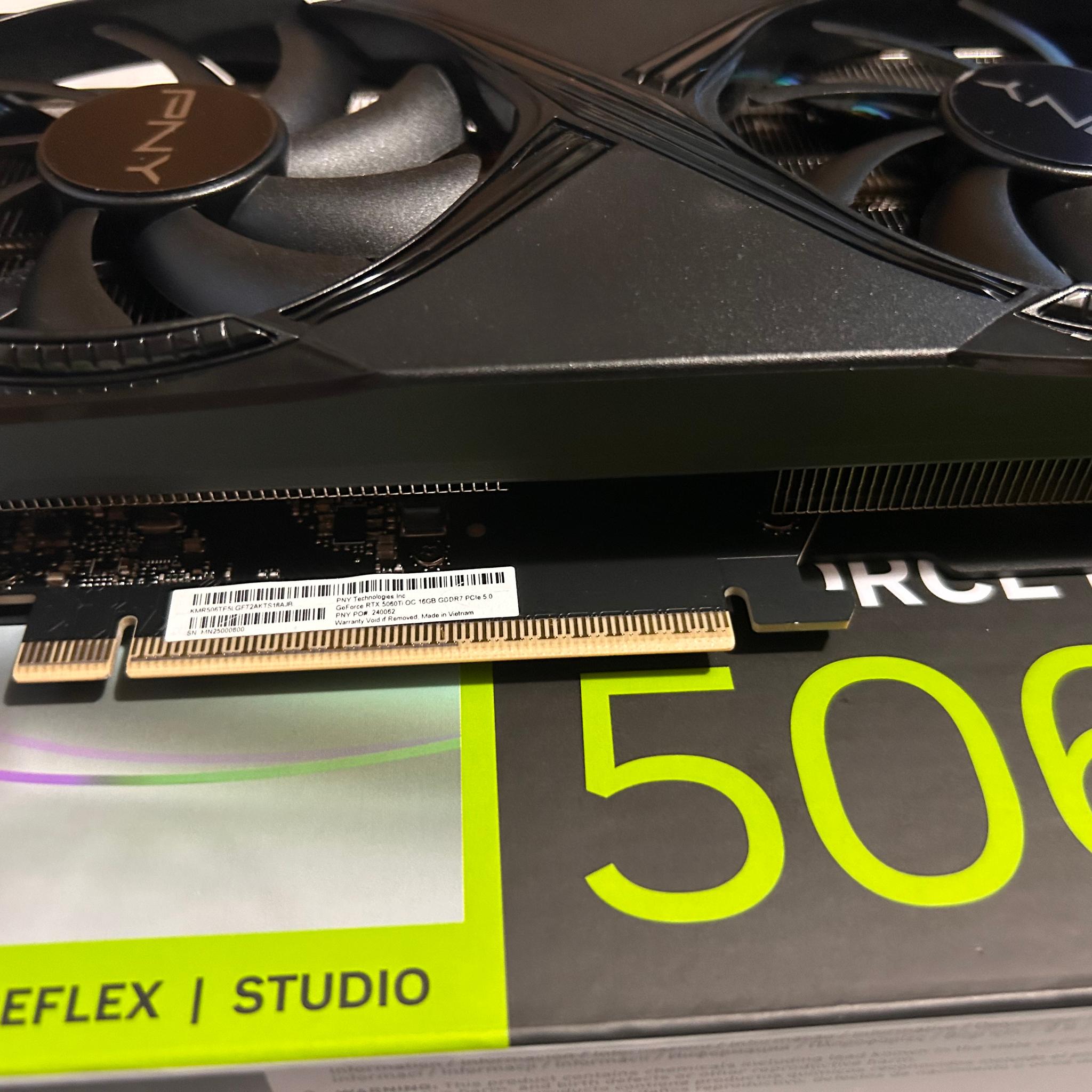 PNY GeForce RTX 5060 TI Overclocked 16 GB GDDR7