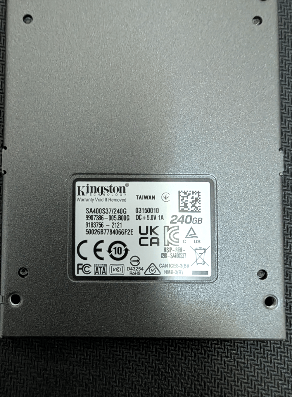 Kingston A400 240GB 2.5" SATA III Internal SSD (SA400S37/240G) Solid State Drive