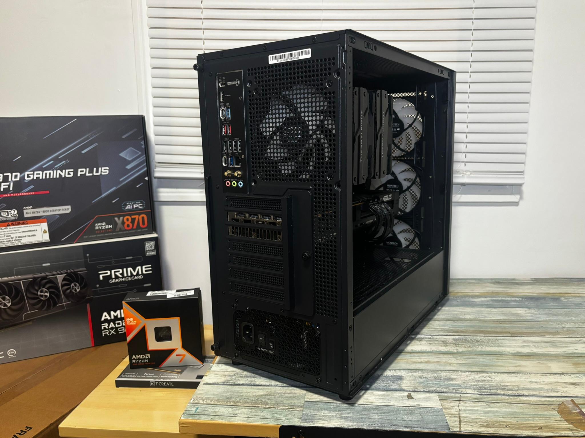 Stealth Build RX 9070 XT Ryzen 7 9800X3D