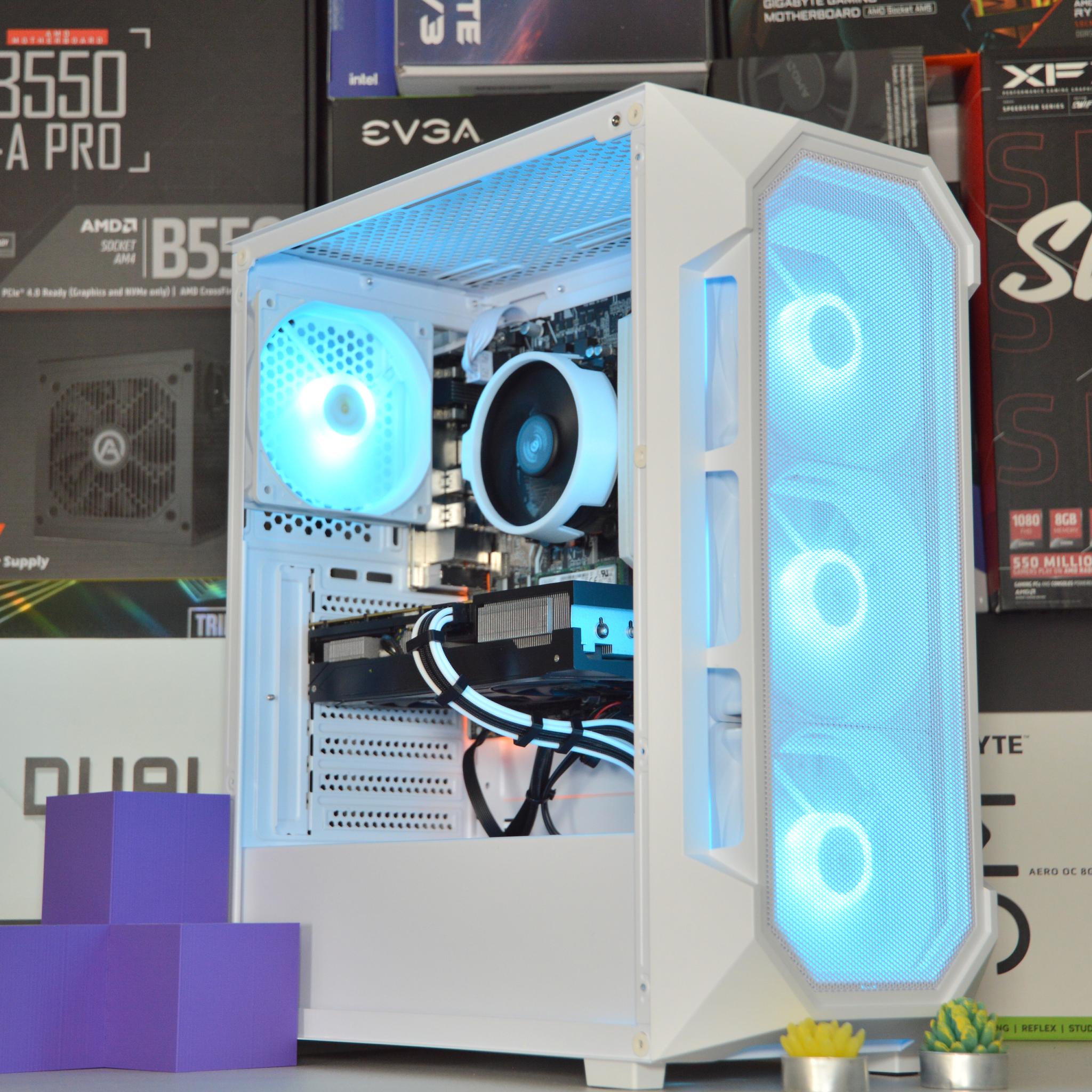 🌨️⬜| RTX 3060 Ti 8GB | AMD RYZEN 5 3600 | 16GB DDR4 RAM | 1TB NVME SSD | Snow Box |