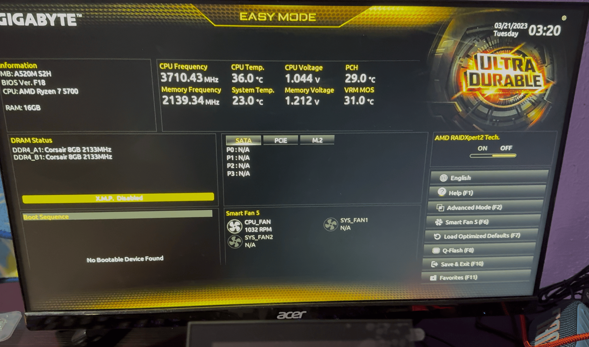 AMD Ryzen 7 5700 Desktop Processor 3.7 GHz 100-000000743 MPN