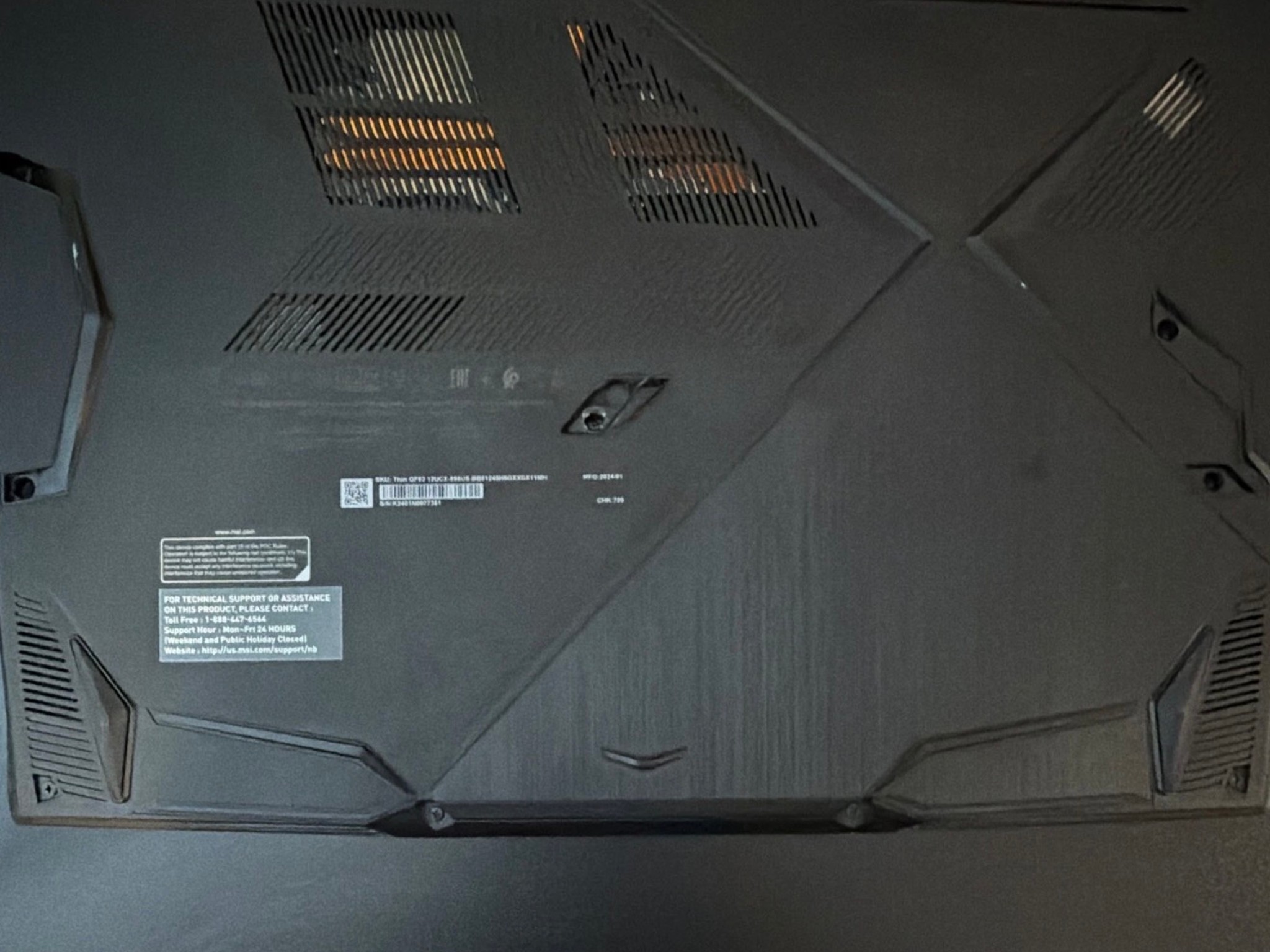 Msi Thin GF63 gaming laptop, upgraded with 16Gb Ram, 1Tb SSD, 144hz refresh rate