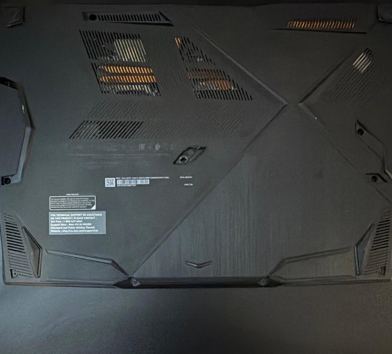 Msi Thin GF63 gaming laptop, upgraded with 16Gb Ram, 1Tb SSD, 144hz refresh rate