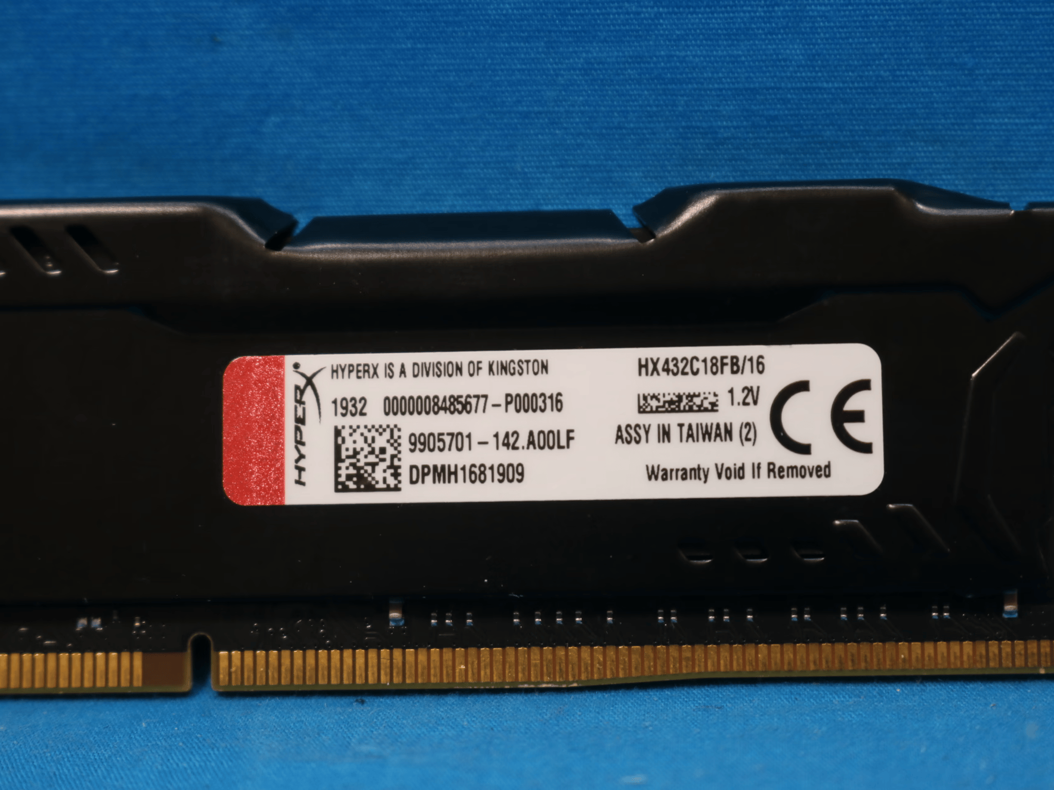 Kingston HyperX Fury 16GB DDR4 3200MHz CL18 1.2V Desktop RAM HX432C18FB/16