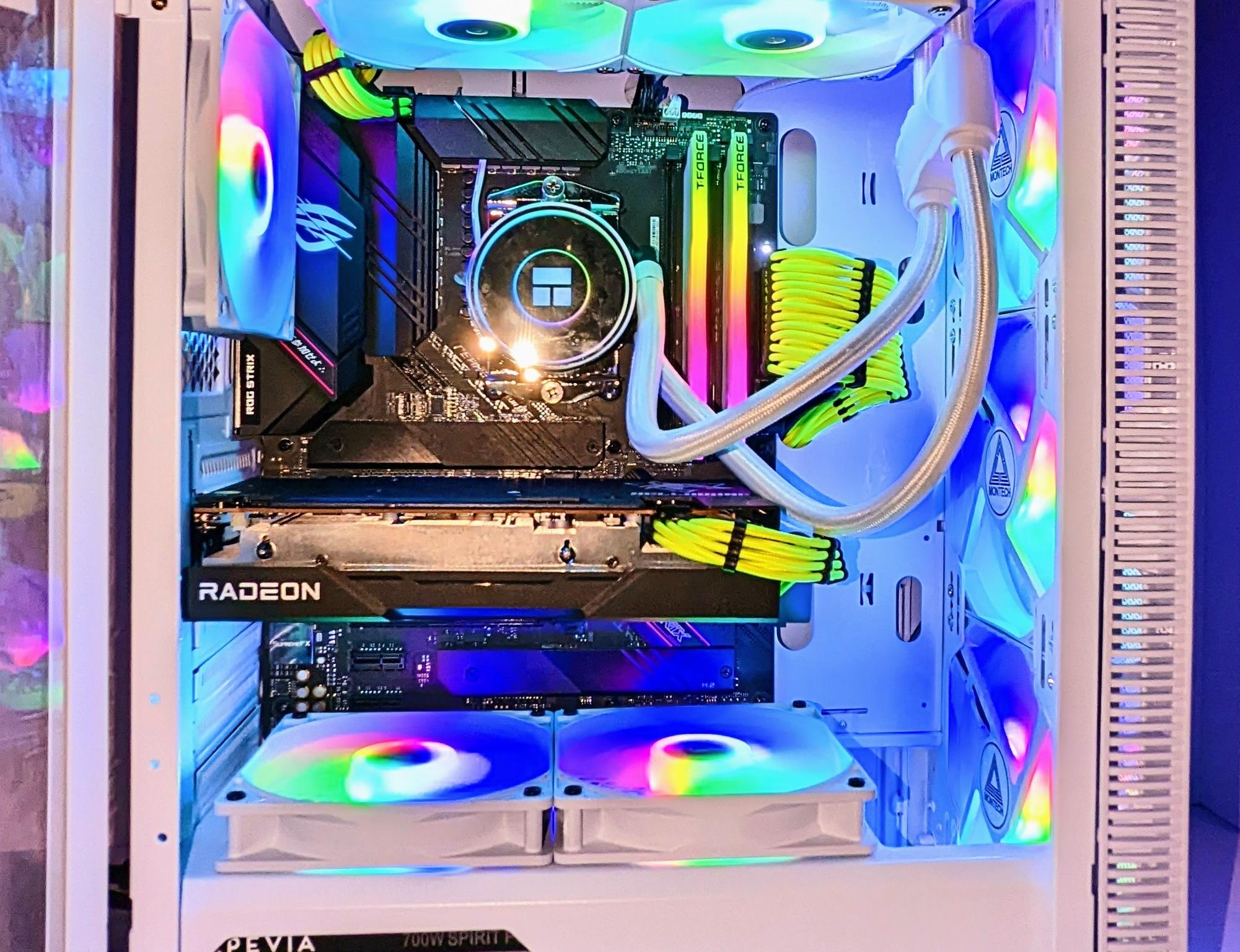⚪️Liquid-Cooled 💦⚪️Gaming PC |RX 6650XT| Ryzen 5 5600G| 16GB DDR4 RAM(TFORCE)| Windows 11 Pro