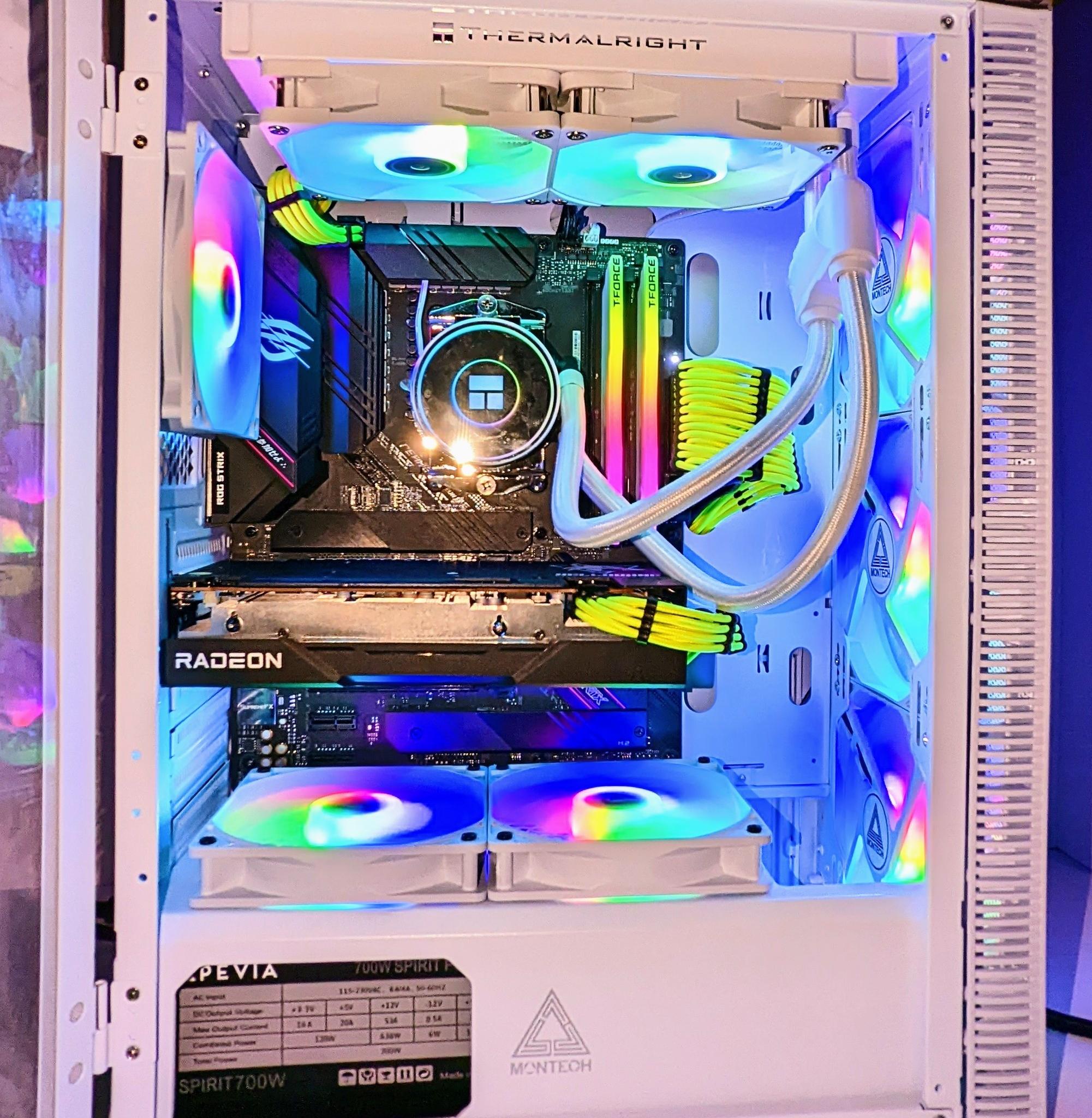 ⚪️Liquid-Cooled 💦⚪️Gaming PC |RX 6650XT| Ryzen 5 5600G| 16GB DDR4 RAM(TFORCE)| Windows 11 Pro