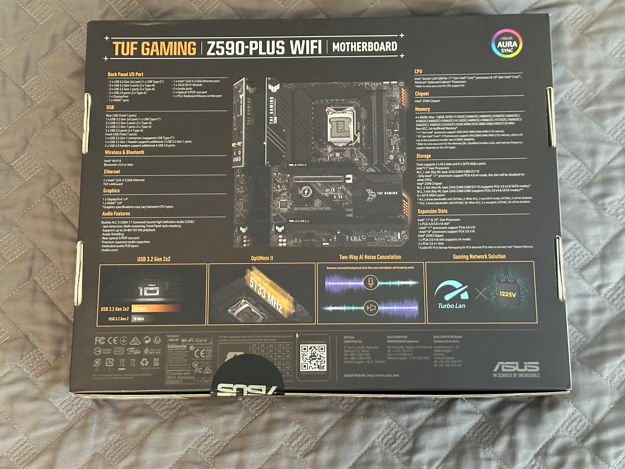 Asus TUF Gaming Z590-Plus WIFI