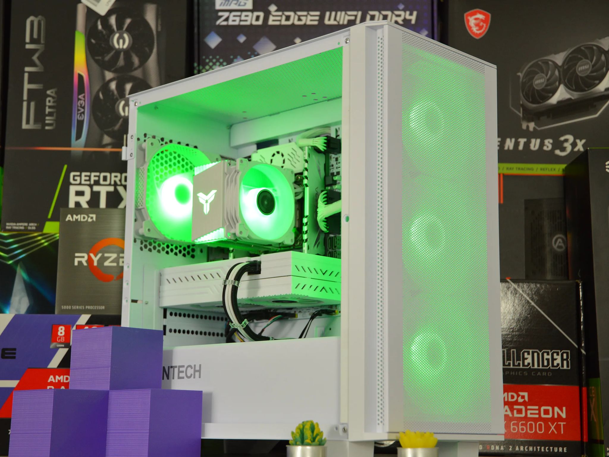 ⚪⚪| RX 580 8GB | INTEL XEON E5 2670 V3 | 16GB DDR4 RAM | 1TB NVME SSD | White-Out 2.0 |