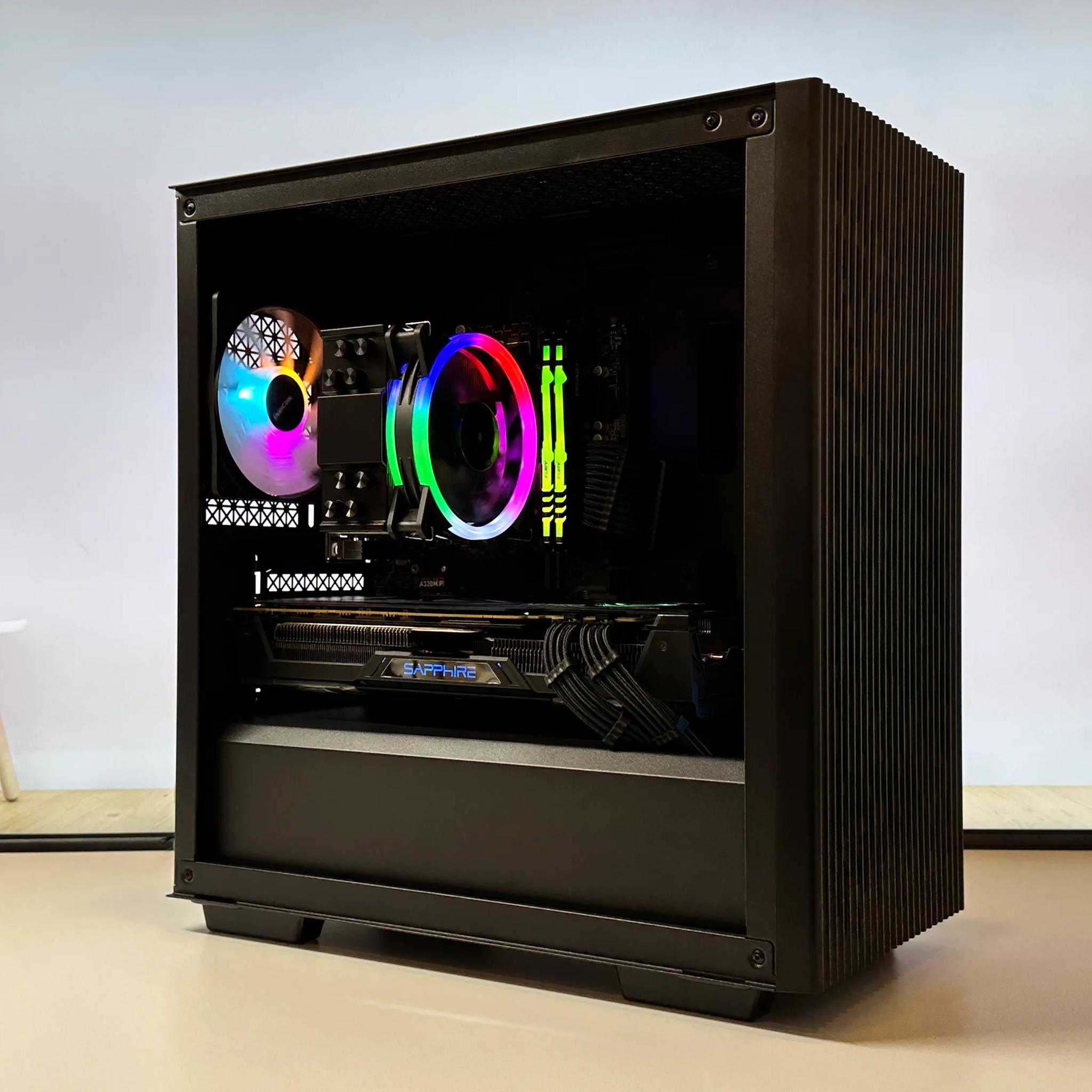 🪁Gaming PC🪁Radeon RX Vega 64 8GB HBM2🪁Ryzen 3500 6core🪁16GB DDR4🪁500GB SSD NVME