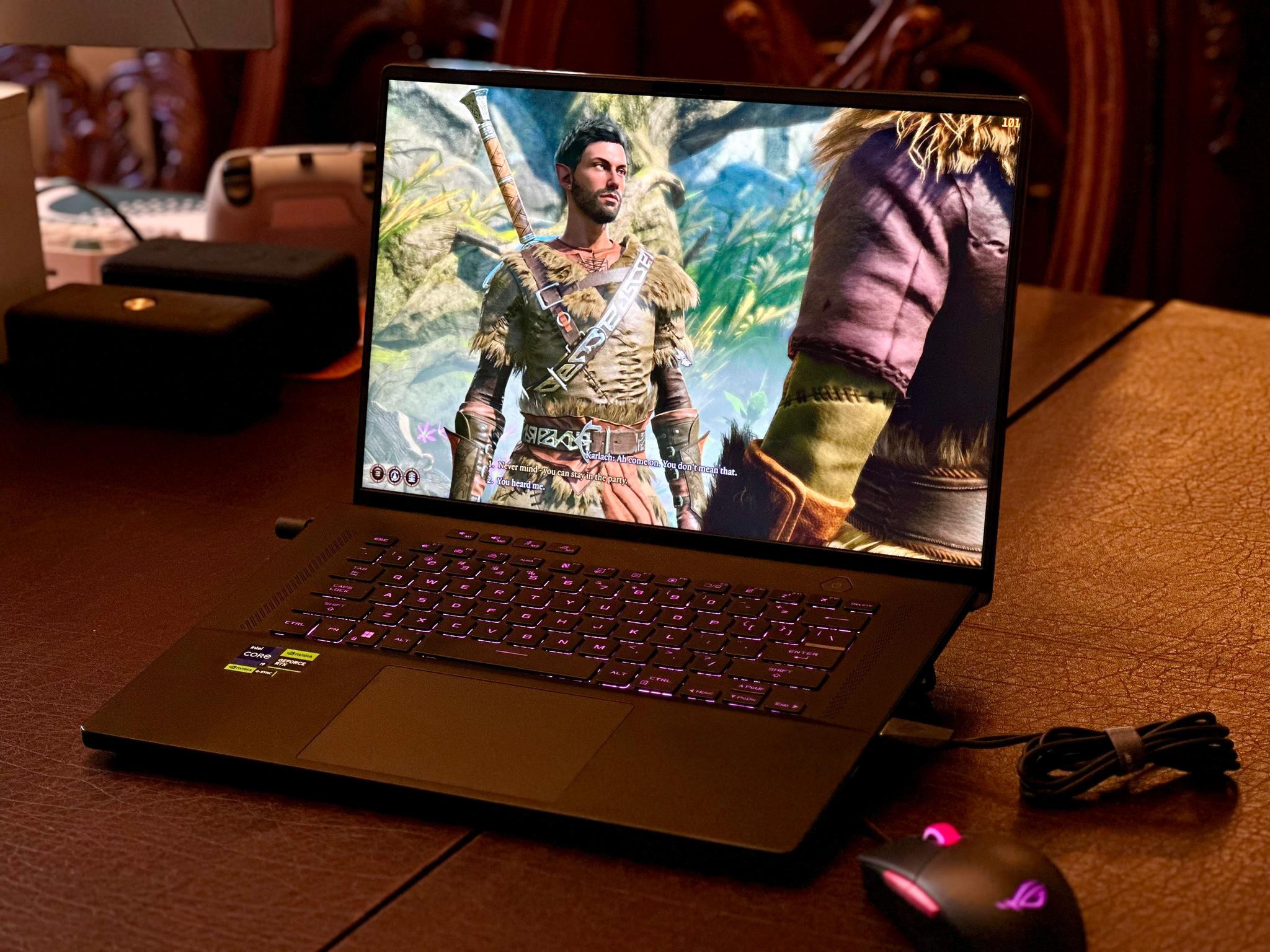 ASUS ROG Zephyrus M16 16” 240Hz 1600p RTX 4070 13900H 32GB Gaming Laptop w/ Mouse and Bag