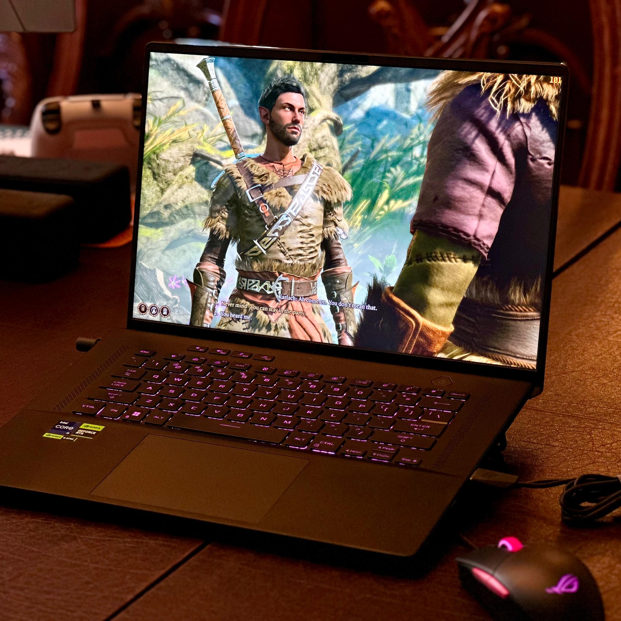 ASUS ROG Zephyrus M16 16” 240Hz 1600p RTX 4070 13900H 32GB Gaming Laptop w/ Mouse and Bag