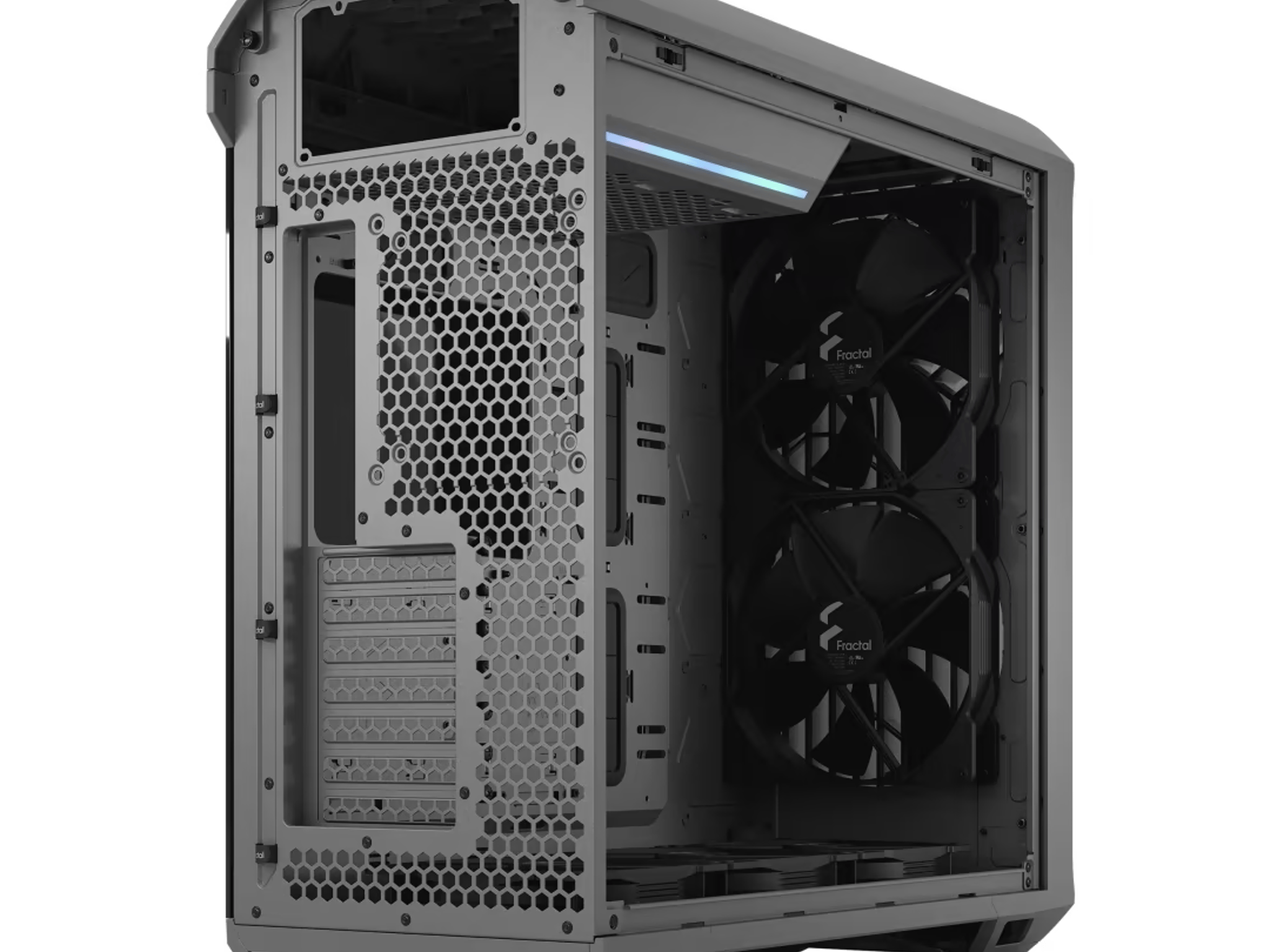 Fractal Design Torrent Gray E-ATX Tempered Glass Window High-Airflow Mid Tower Computer Case