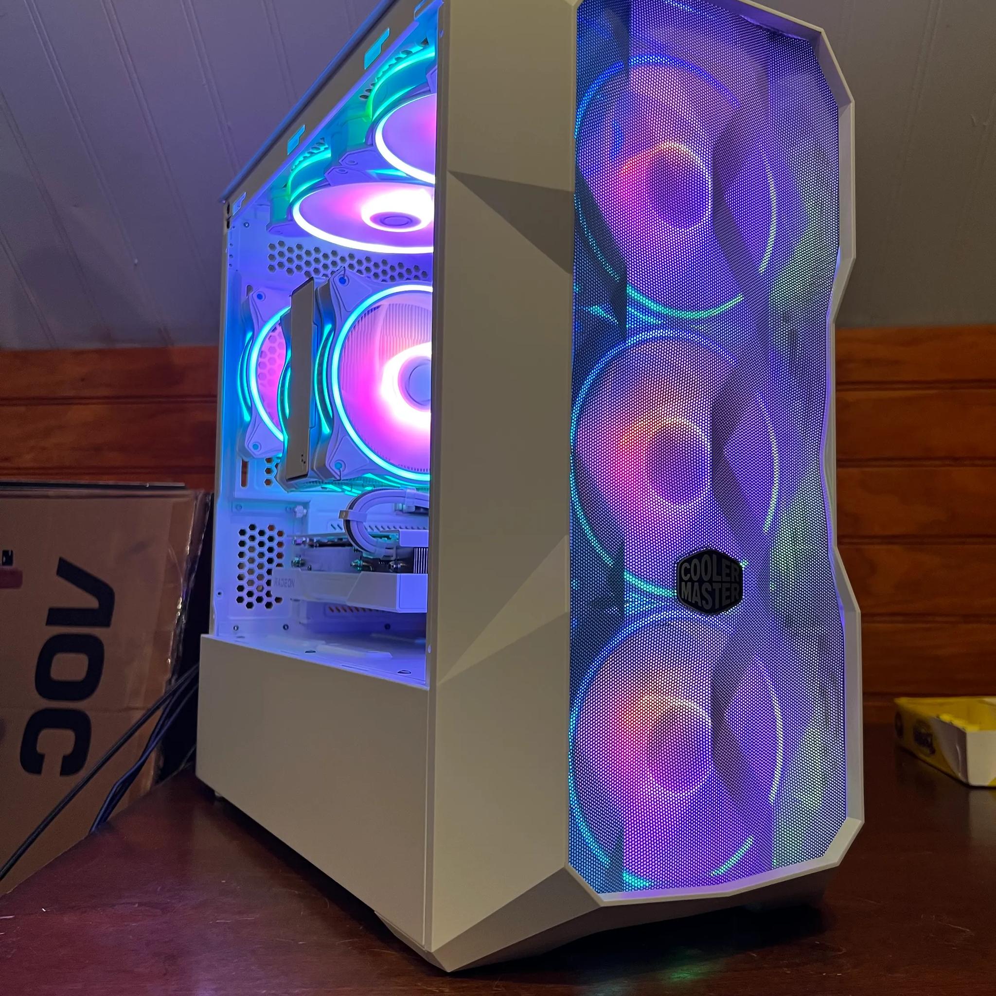 “Final Sale” AMD Ryzen 7 5700X, 32gb ddr4, Rx 6650xt, Wi-Fi 6 gaming pc "Moon"