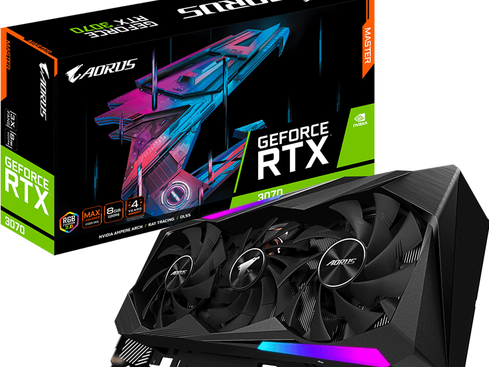 *FOR PARTS* GIGABYTE AORUS MASTER GeForce RTX 3070