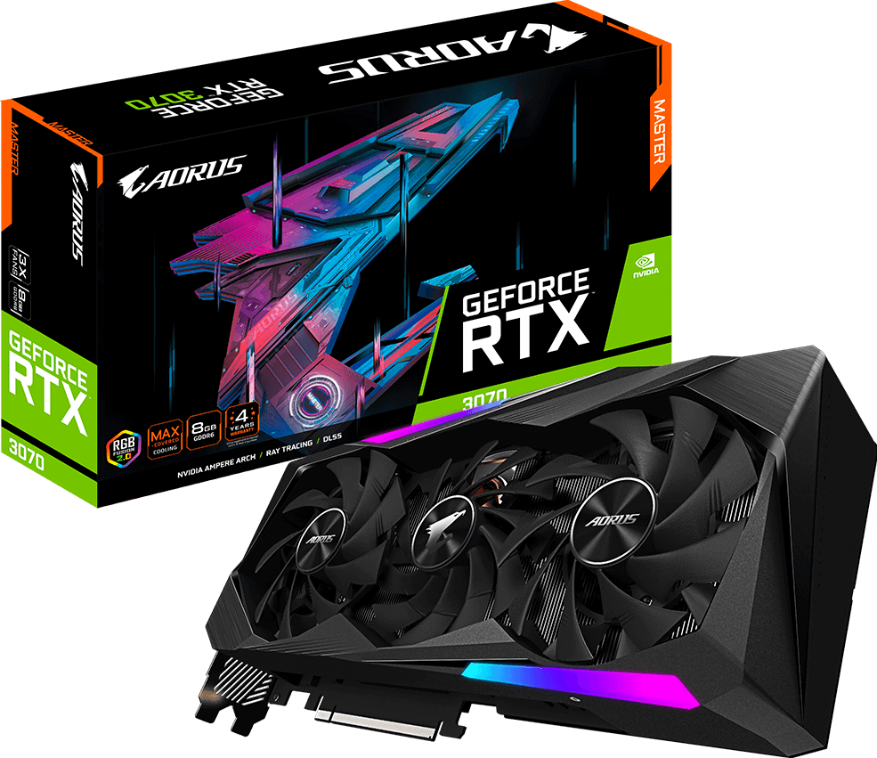 GIGABYTE AORUS MASTER GeForce RTX 3070 - Image 1