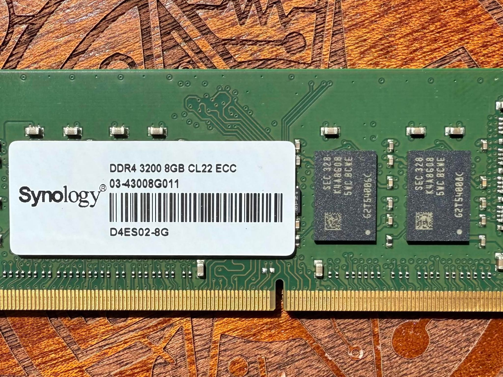 Synology 8GB DDR4-3200 ECC Unbuffered SODIMM (D4ES02-8G) - OEM Pull