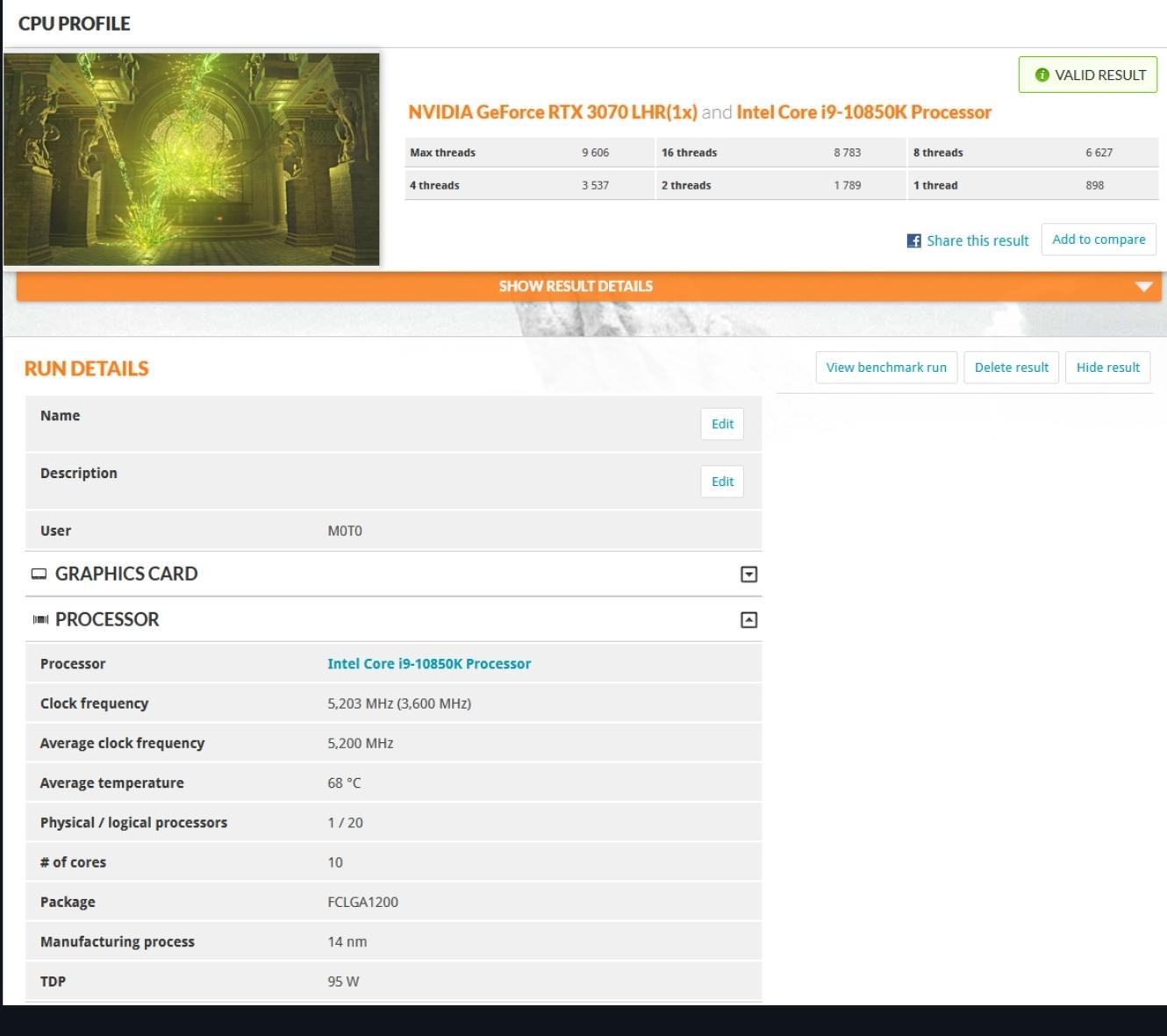 Intel I9 10850K