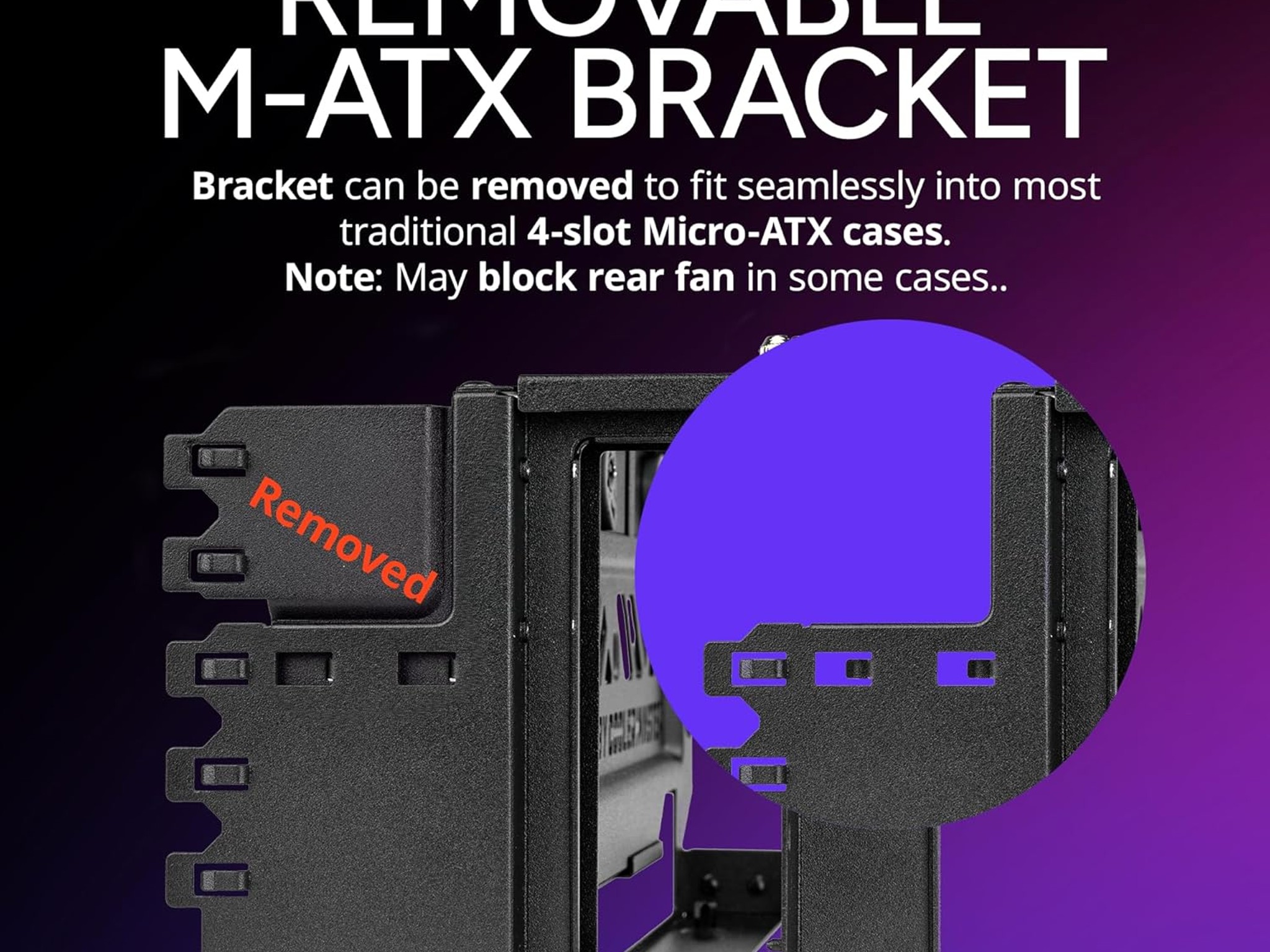 Cooler Master Vertical GPU Holder Kit V3 for E-ATX ATX mATX PC Case & PCI-E 4.0 Devices Black