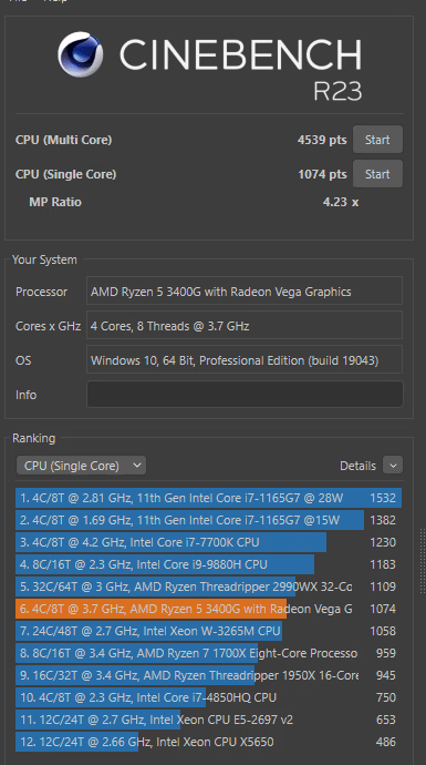 Ryzen 3400g Gaming PC