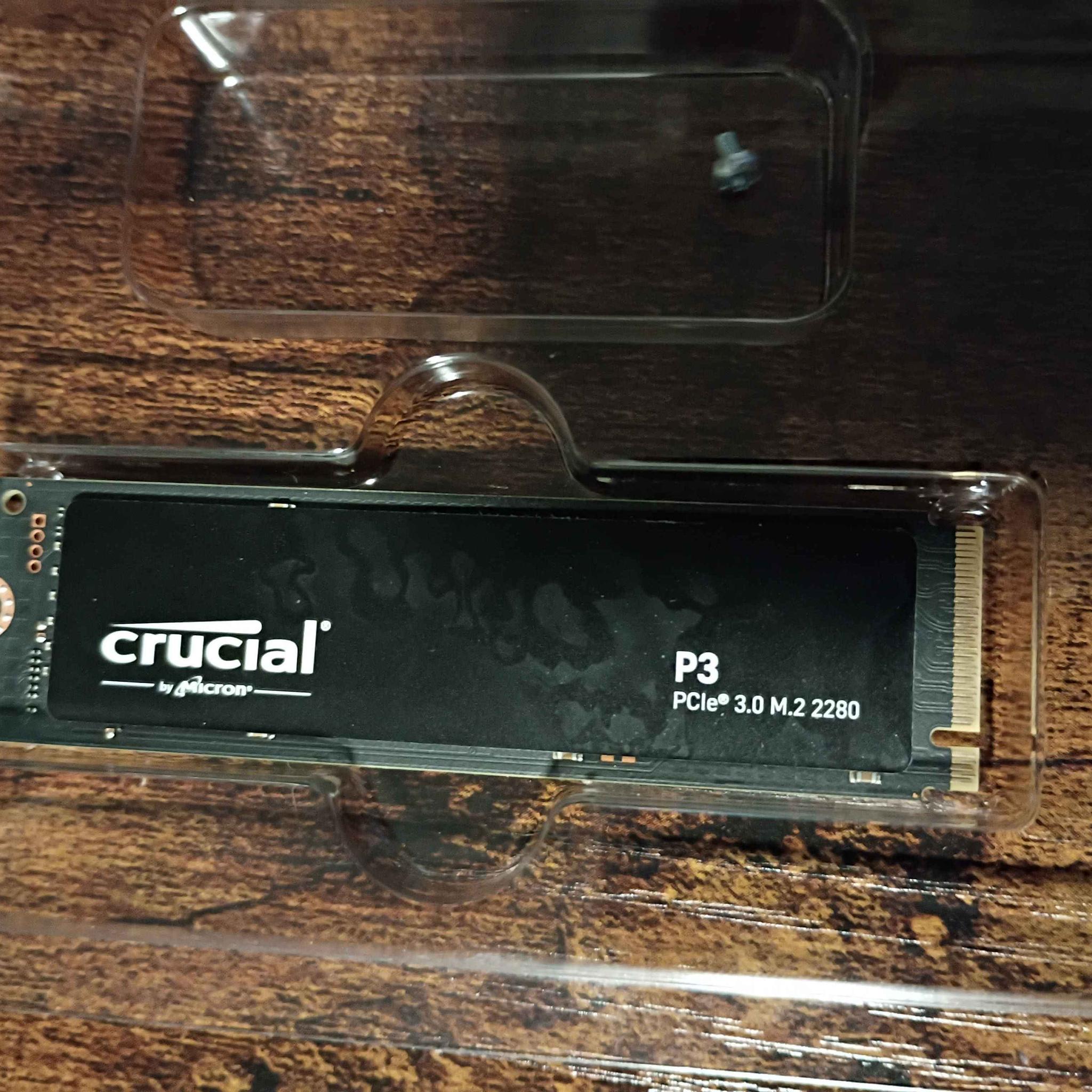 Crucial P3 PCIe Gen3 NVMe 500GB SSD