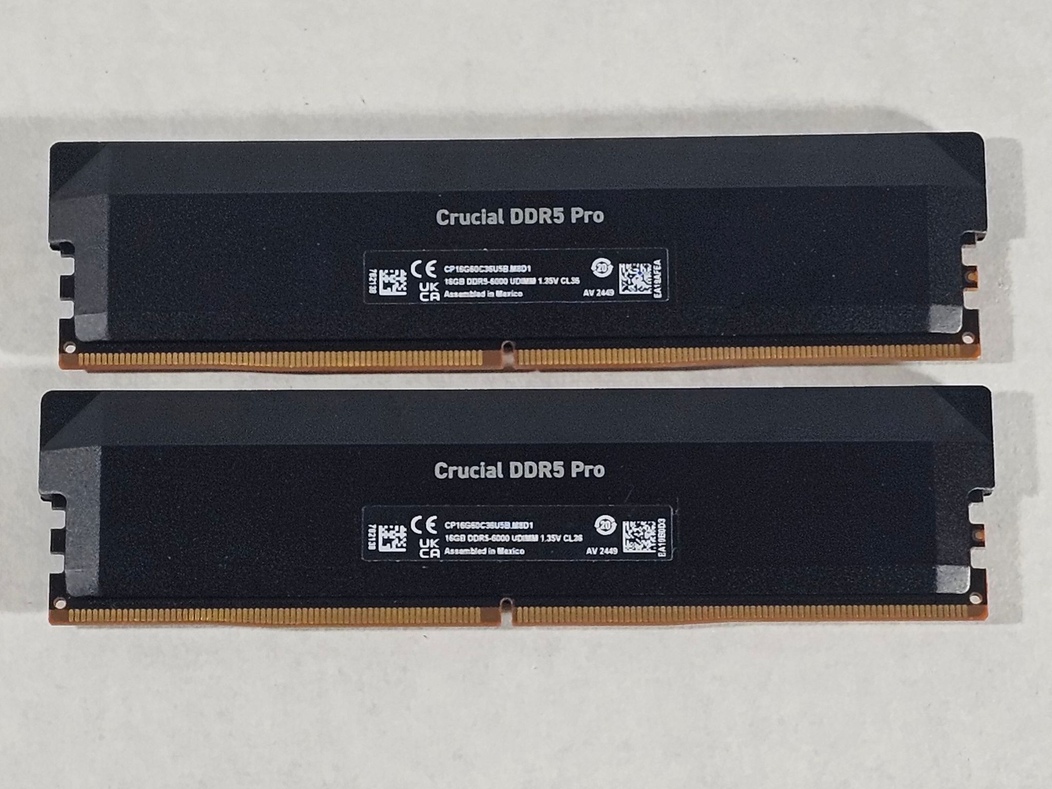 32GB DDR5 (2x16GB) CL26 6000MT/s Crucial Pro