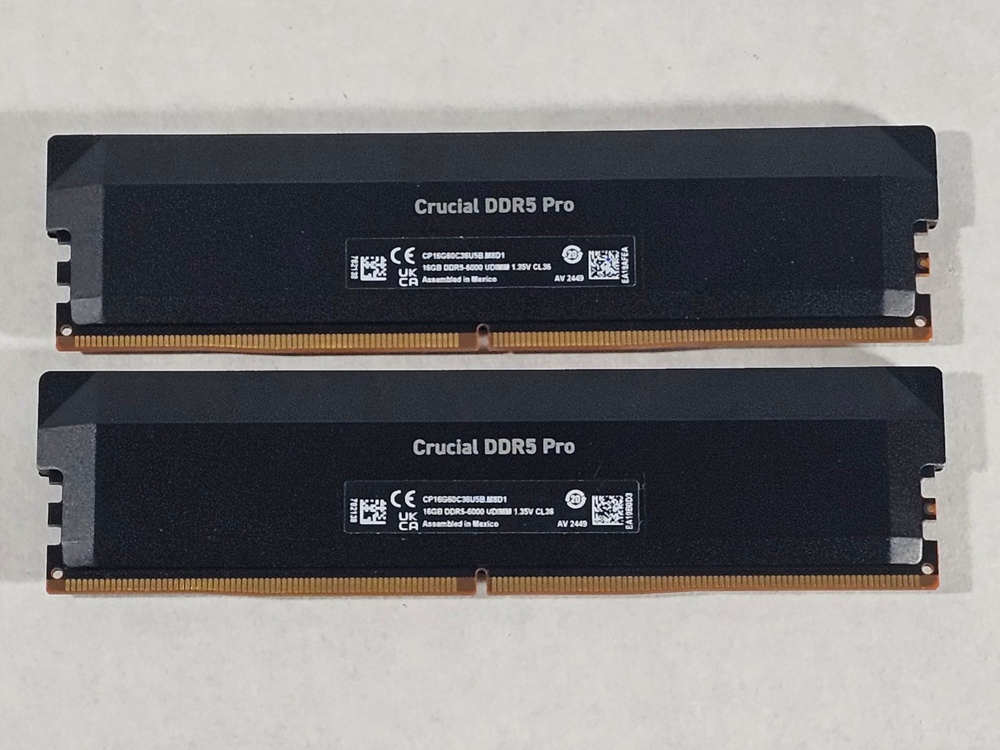 32GB DDR5 (2x16GB) CL26 6000MT/s Crucial Pro