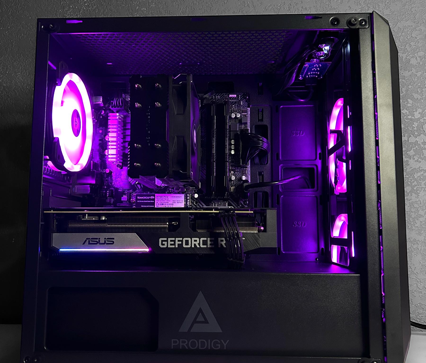 ⚫️🟣⚫️ | RTX 3060 Ti | Ryzen 5 5600 | 16GB Crucial Ballistix 3200Mhz