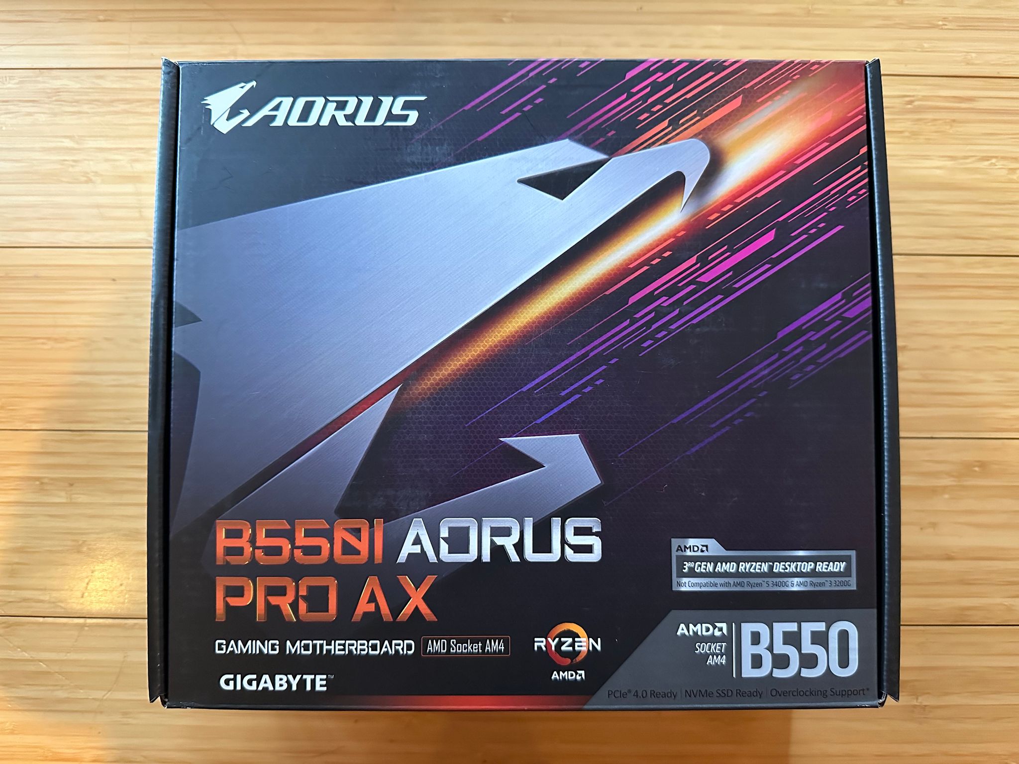 Gigabyte B550I AORUS PRO AX Mini ITX AM4 Motherboard (Lightly Used, In Box)