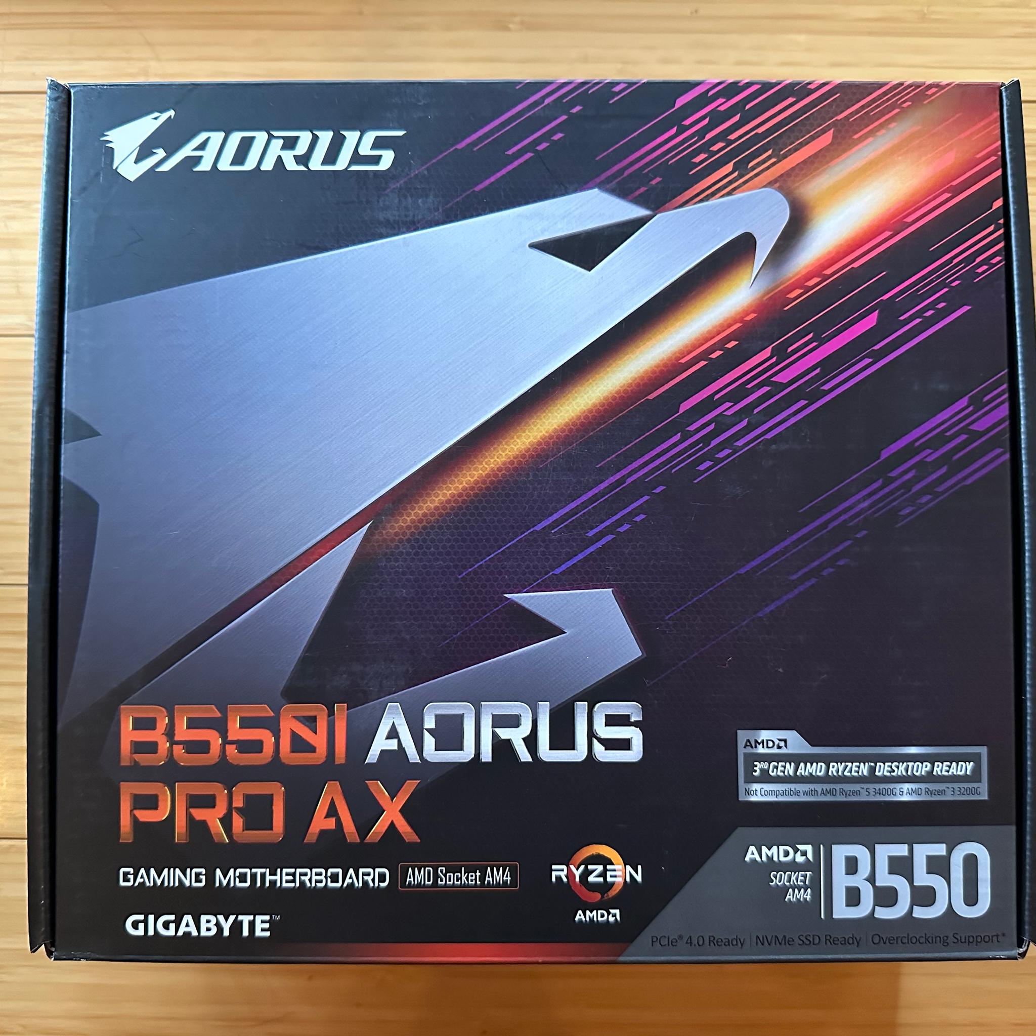 Gigabyte B550I AORUS PRO AX Mini ITX AM4 Motherboard (Lightly Used, In Box)
