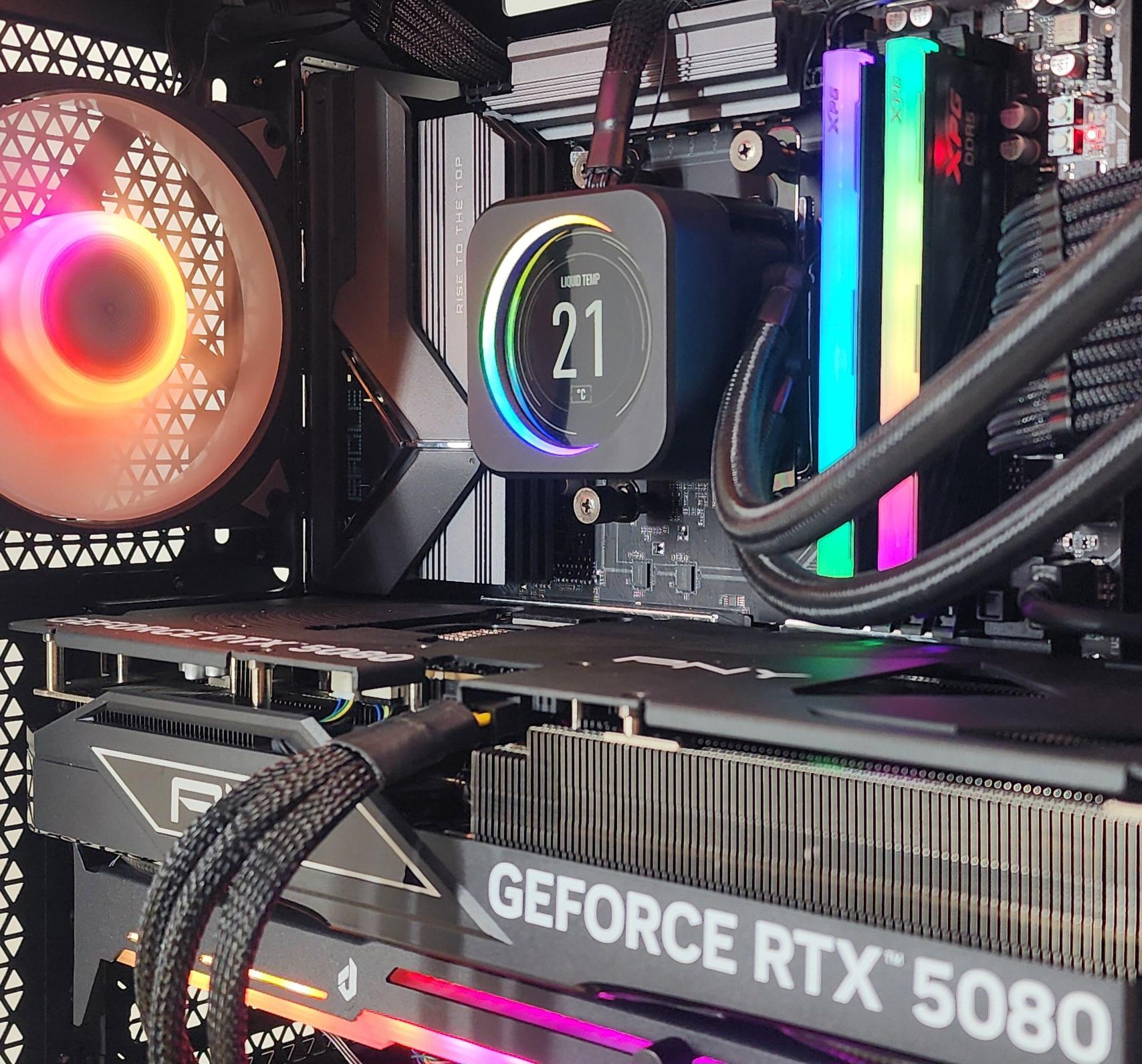 Gaming PC Ryzen 7 9850X3D 32GB RAM 2TB SSD RTX 5080 16GB Windows 11 Computer