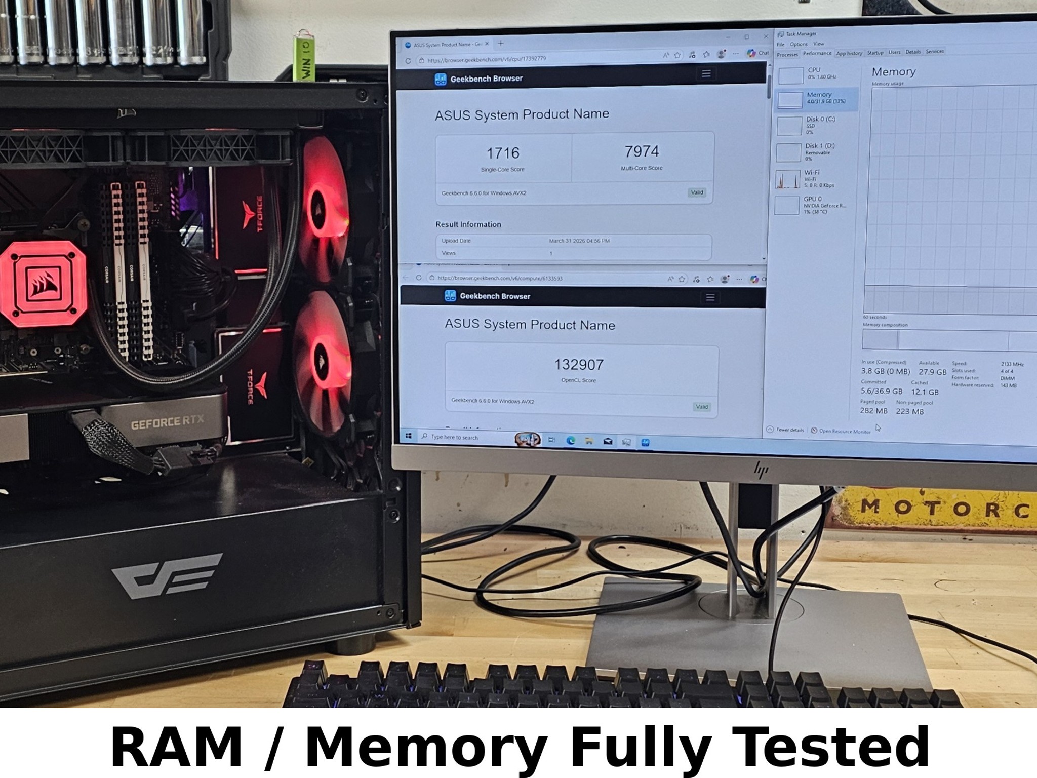 16GB DDR4 (2x8GB) CL16 3200MHz White Corsair Vengeance
