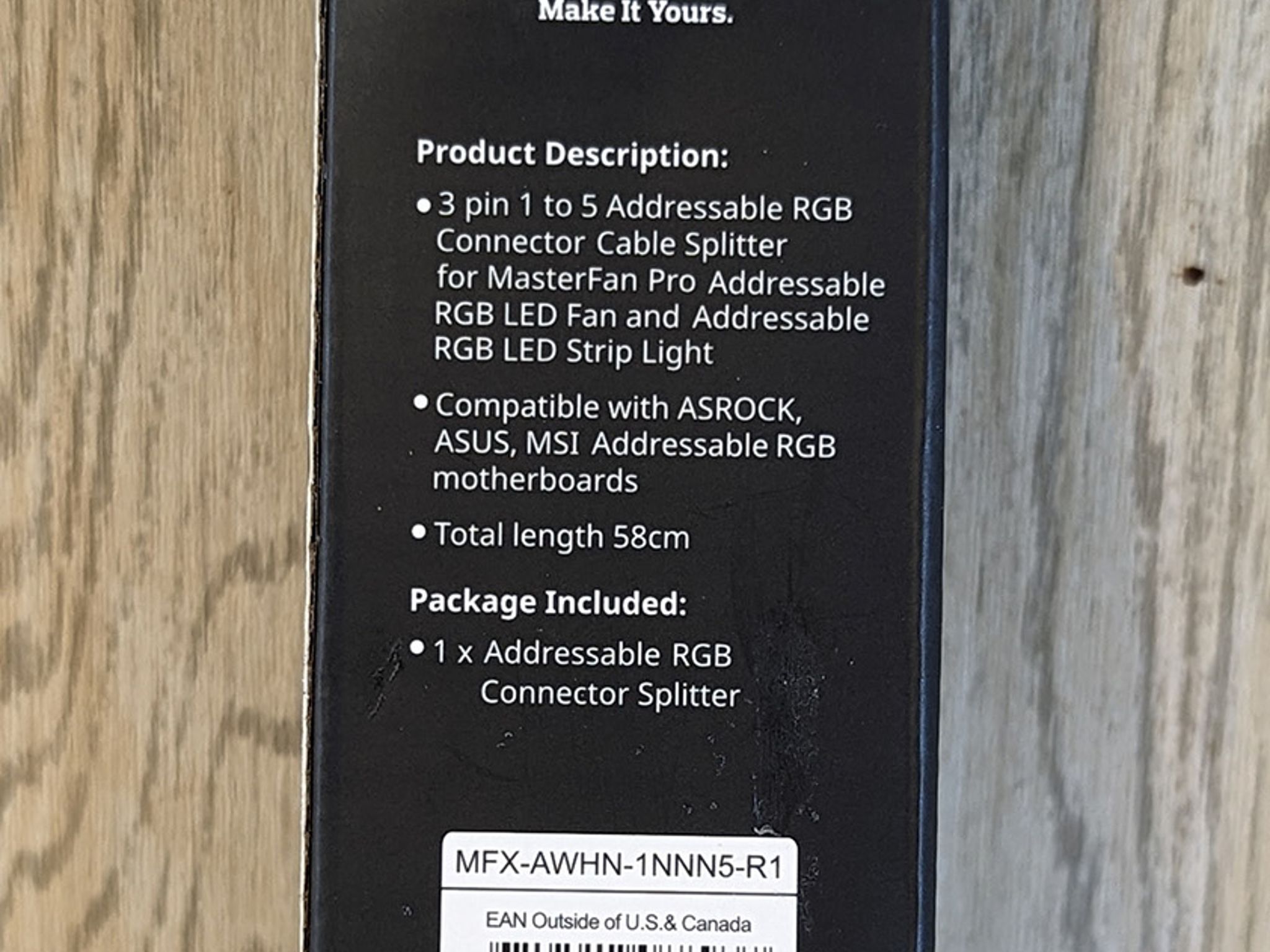 Cooler Master 1-to-5 ARGB Splitter Cable for 5v 3pin Addressable RGB