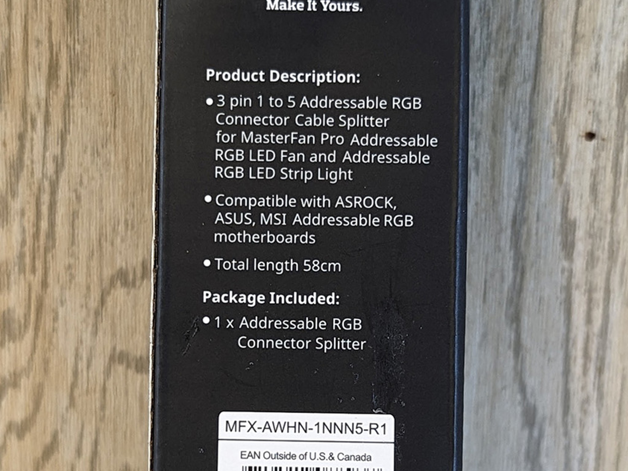 Cooler Master 1-to-5 ARGB Splitter Cable for 5v 3pin Addressable RGB