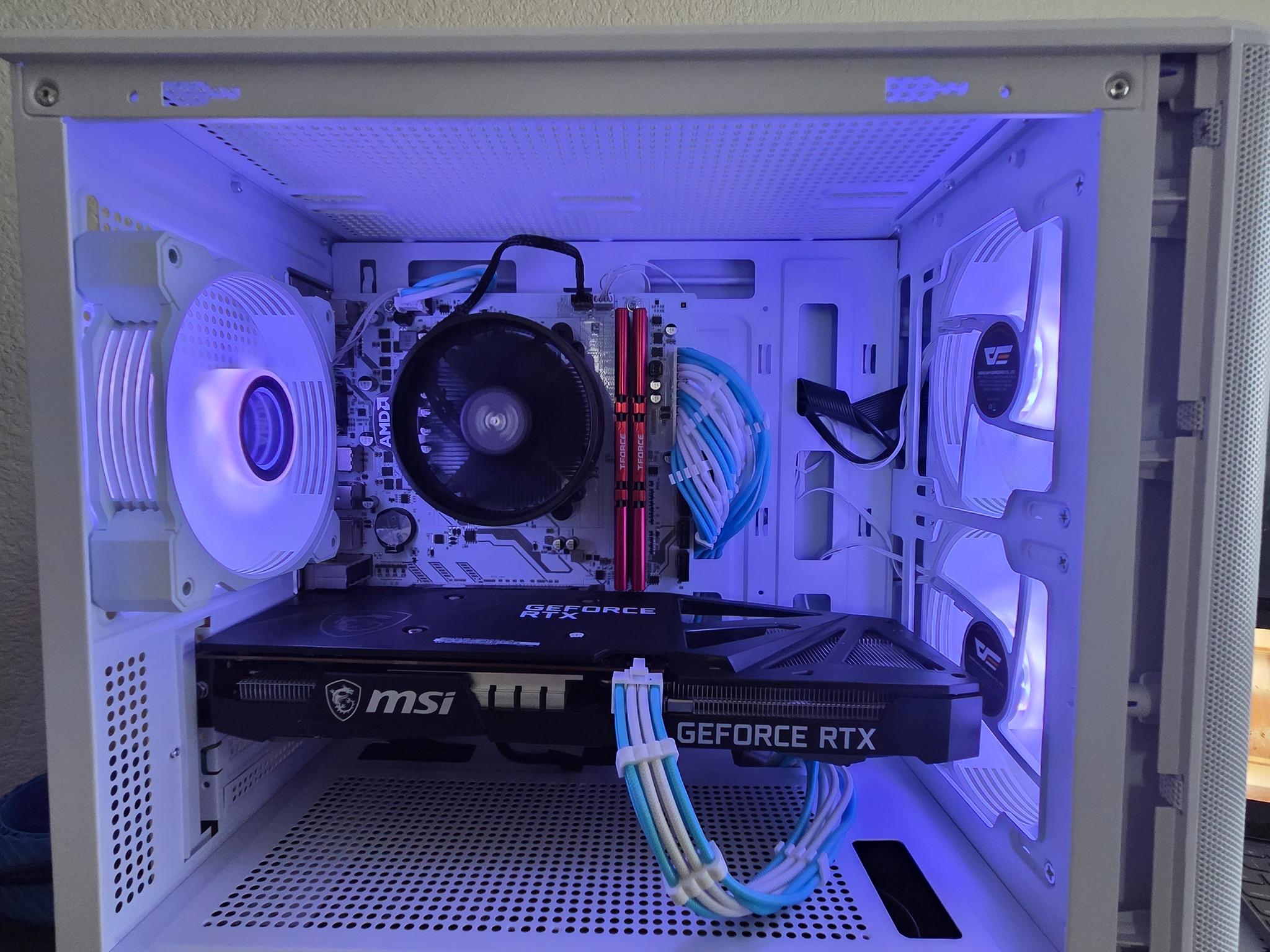 White Budget Gaming PC🤍⛄❄️🤍(3060ti)